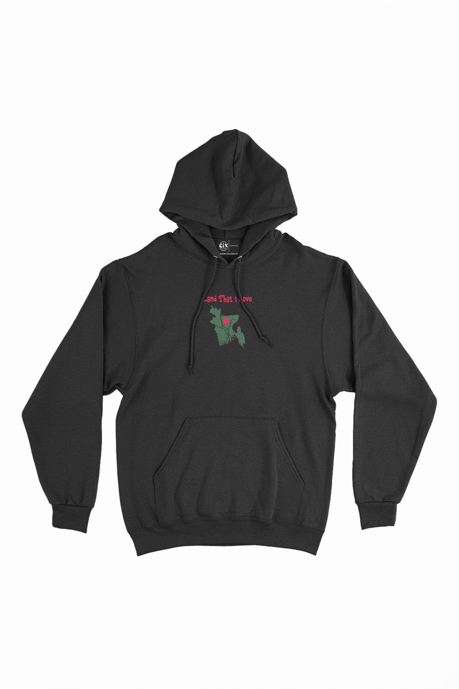 Land That I Love Bangladeş Minimal Kapşonlu Sweatshirt Hoodie Land That I Love Bangladeş Minimal Kapşonlu Sweatshirt Hoodie - Ücretsiz Kargo
