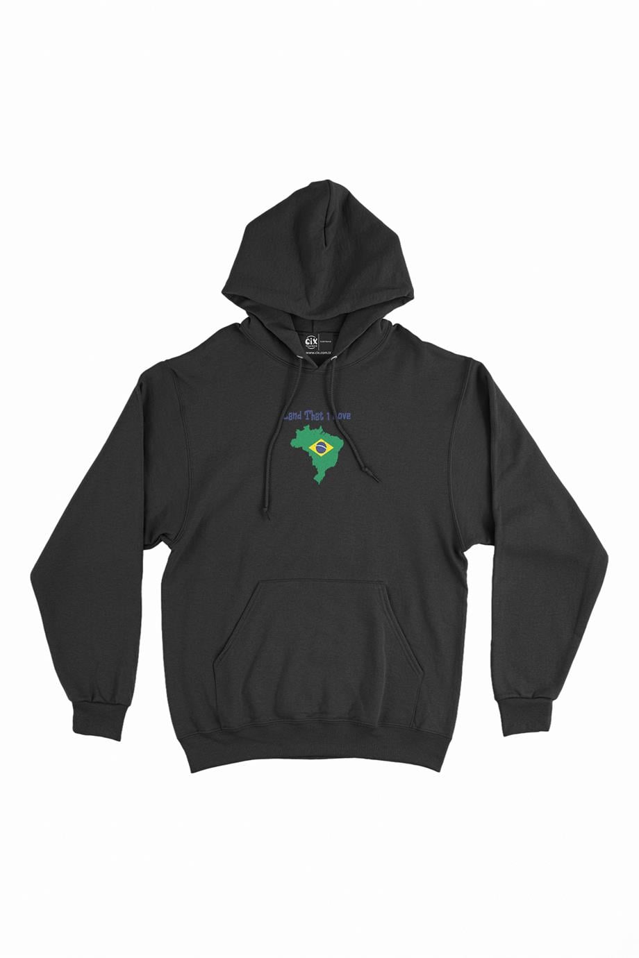 Land That I Love Brezilya Minimal Kapşonlu Sweatshirt Hoodie Land That I Love Brezilya Minimal Kapşonlu Sweatshirt Hoodie - Ücretsiz Kargo