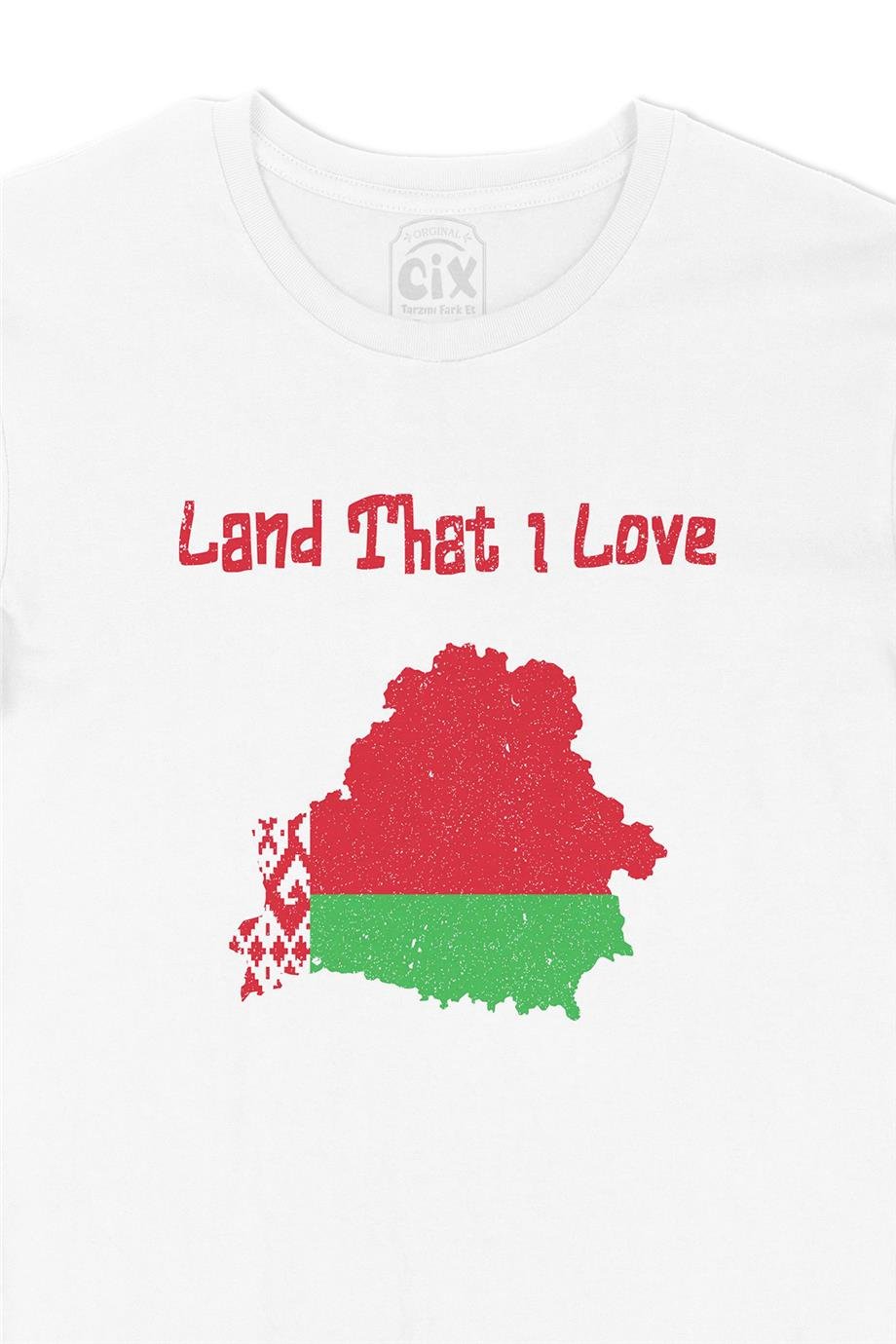 Land That I Love Bulgaristan Beyaz Tişört