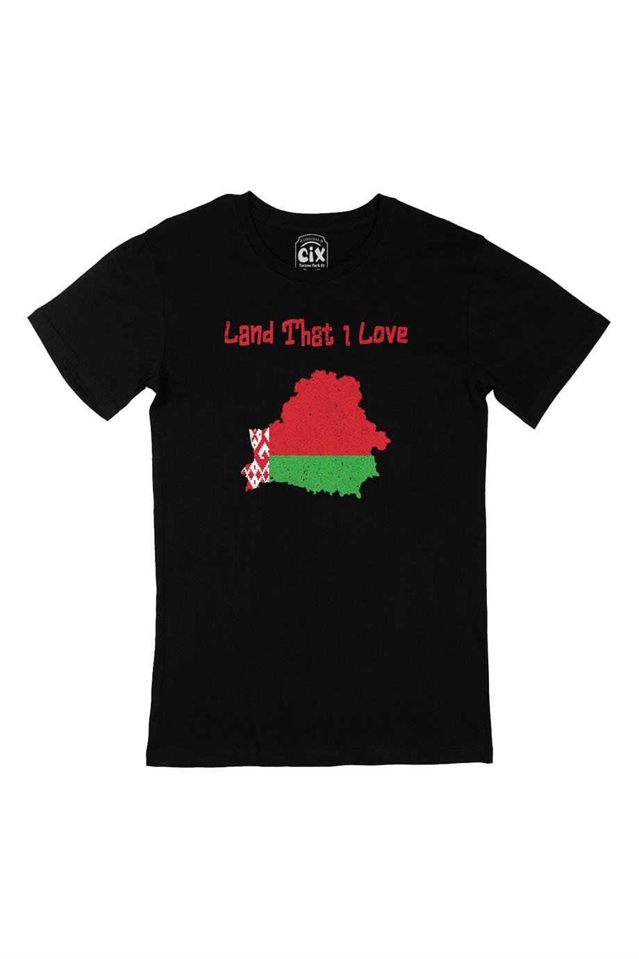 Land That I Love Bulgaristan Siyah Tişört