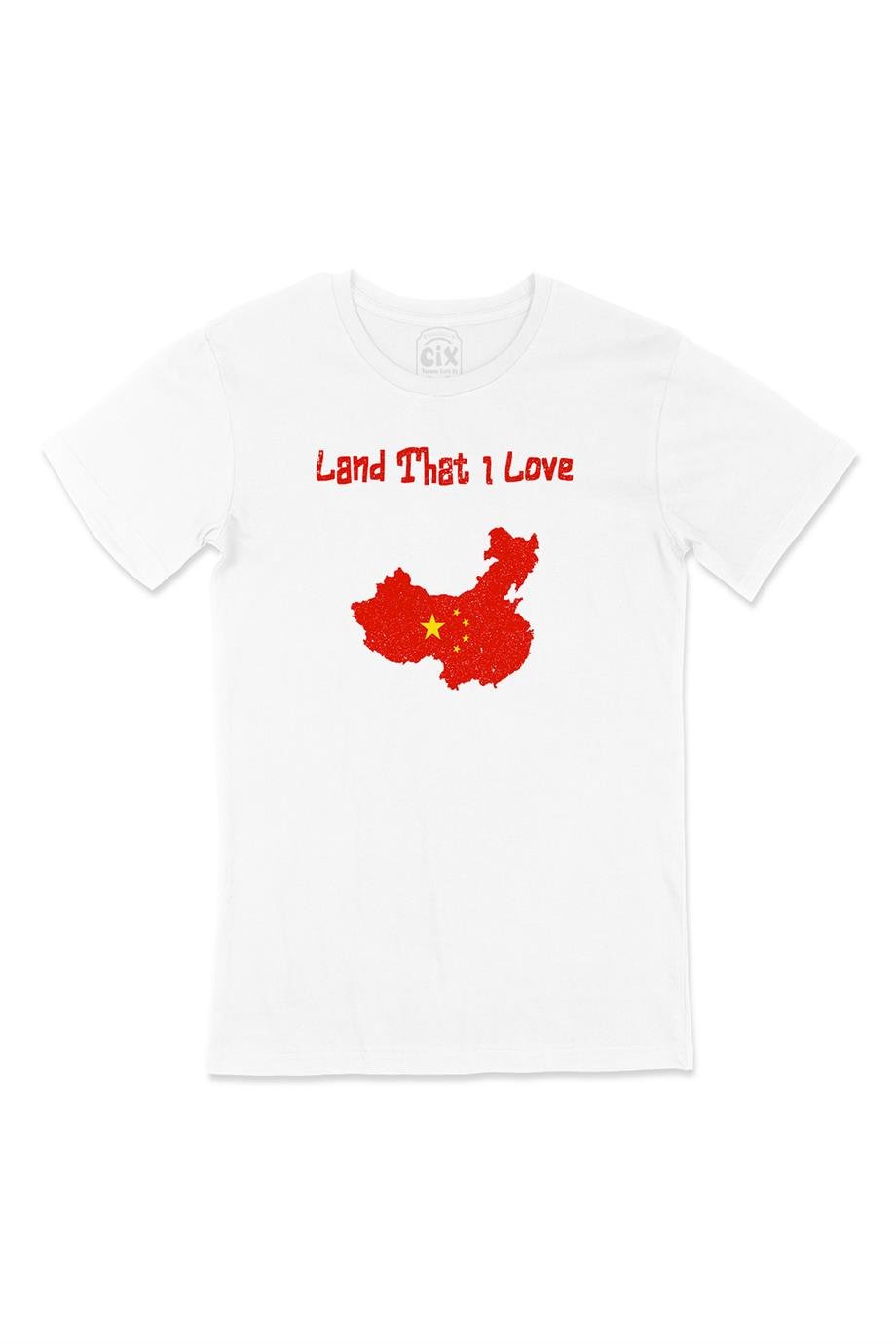 Land That I Love Çin Beyaz Tişört