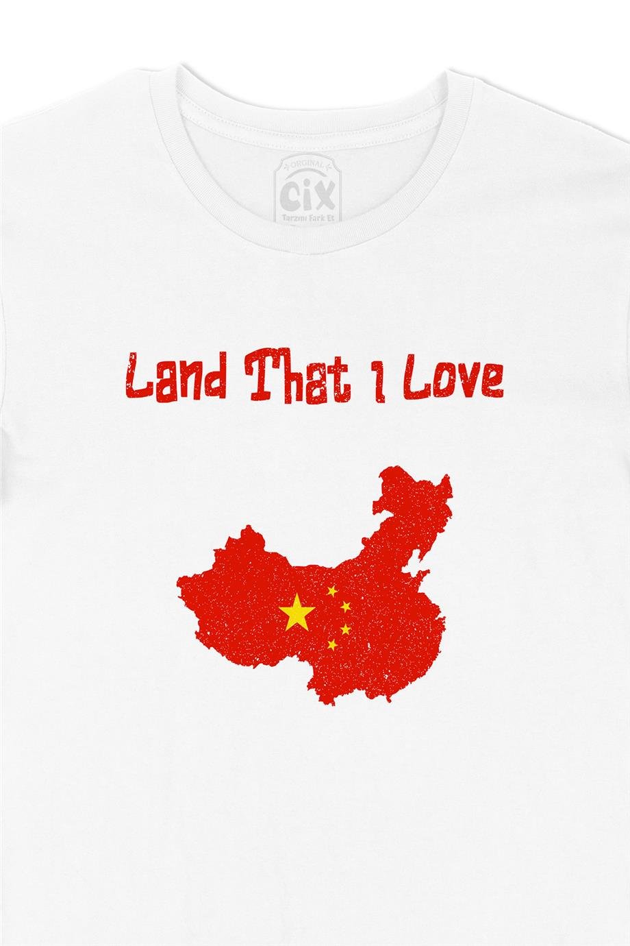 Land That I Love Çin Beyaz Tişört