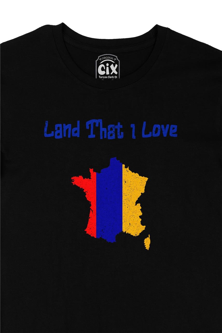 Land That I Love Ermenistan Siyah Tişört