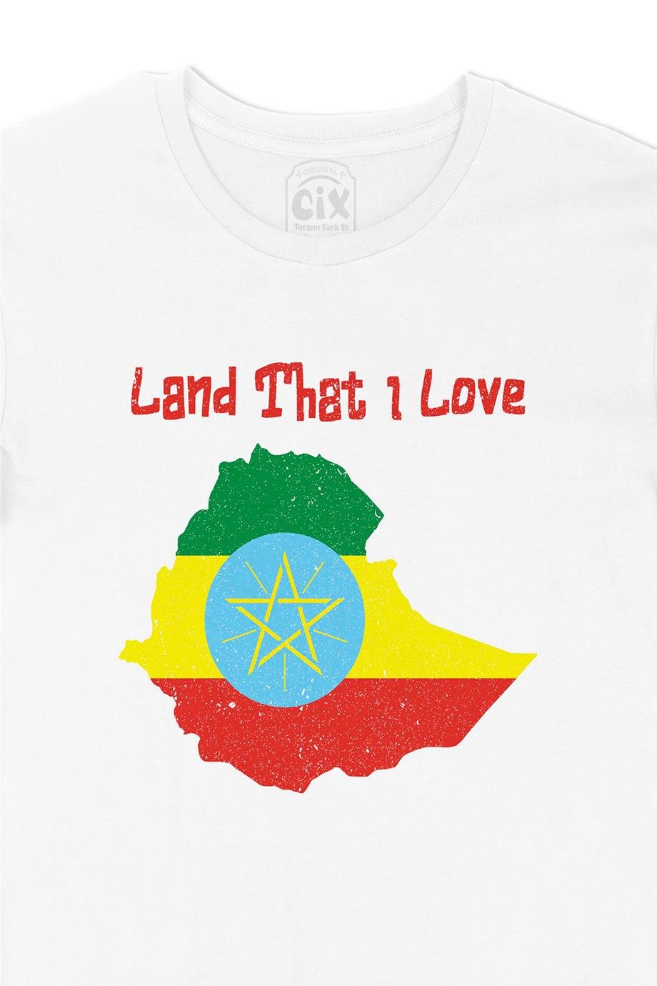 Land That I Love Etiyopya Beyaz Tişört