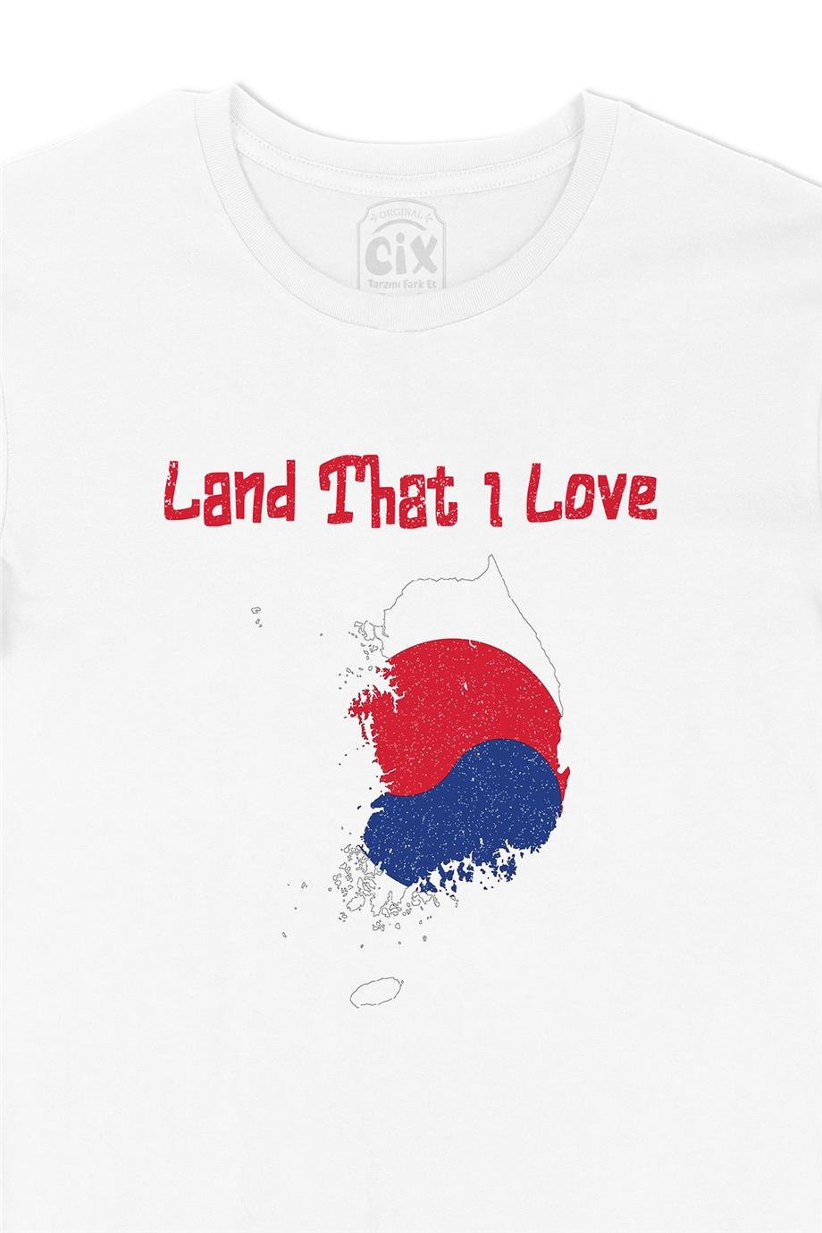 Land That I Love Güney Kore Beyaz Tişört