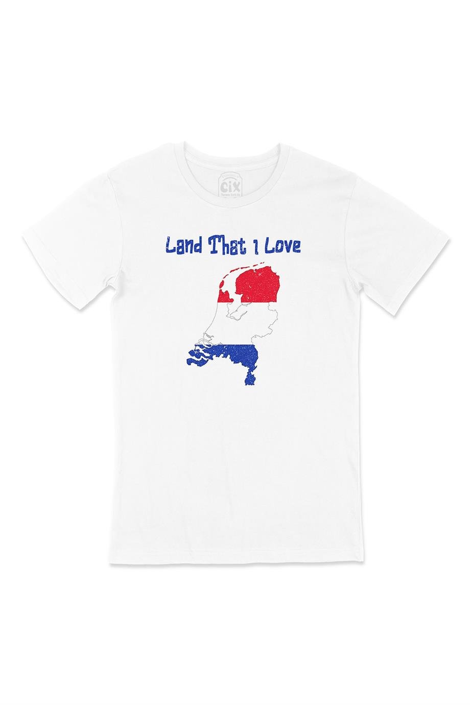 Land That I Love Hollanda Beyaz Tişört