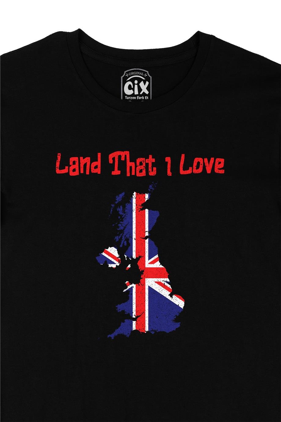 Land That I Love İngiltere Siyah Tişört