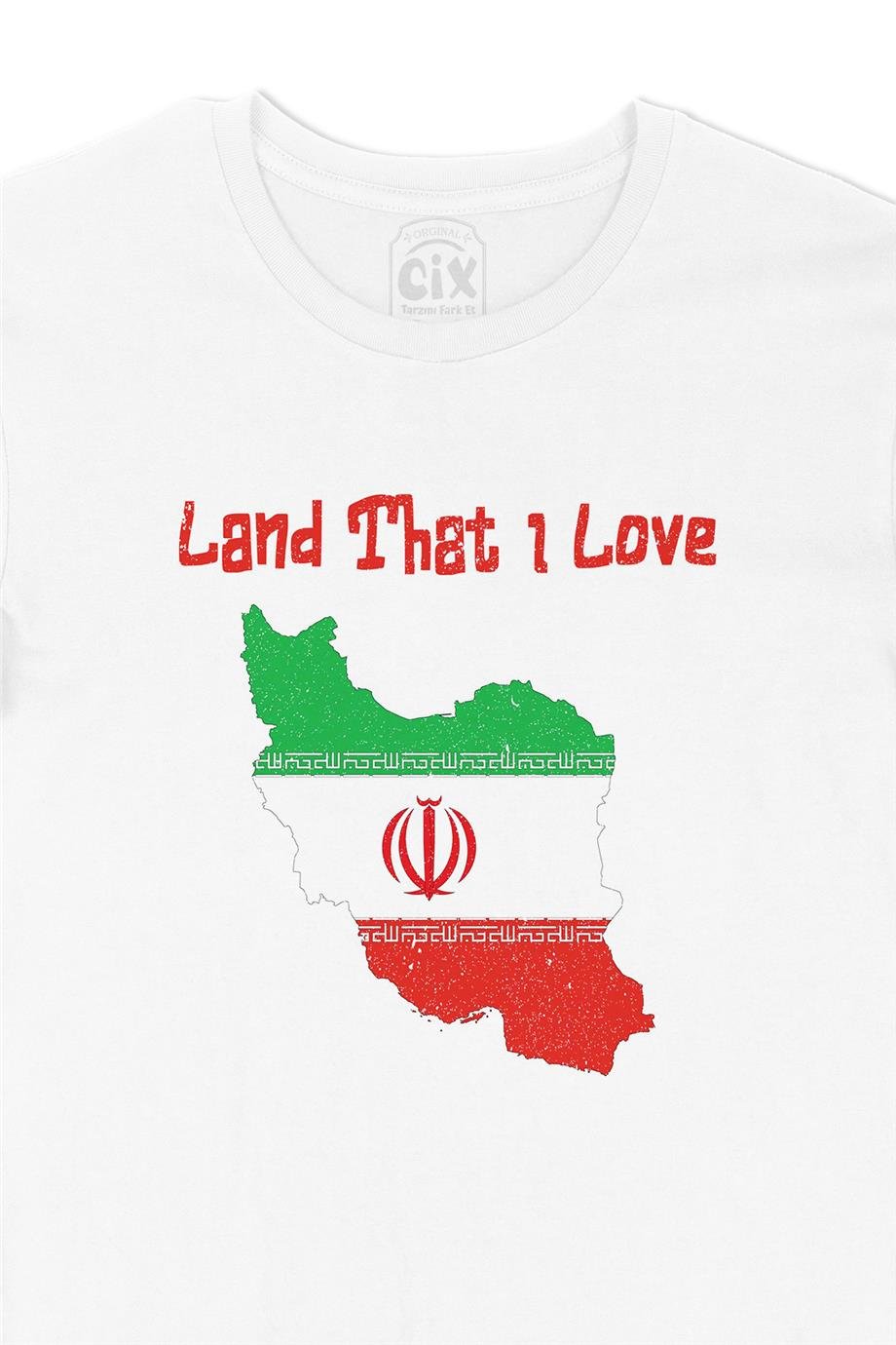 Land That I Love İran Beyaz Tişört