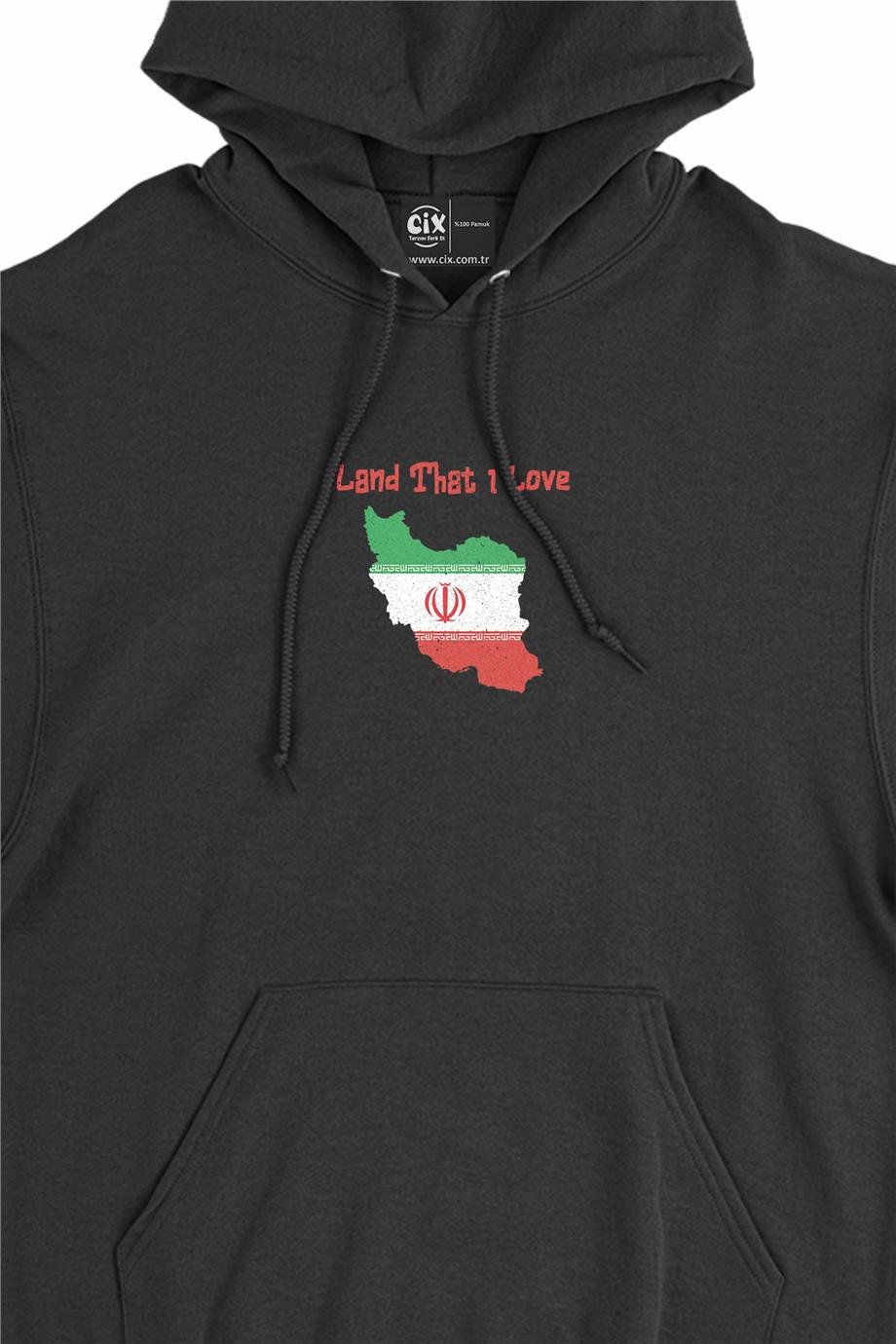 Land That I Love İran Minimal Kapşonlu Sweatshirt Hoodie Land That I Love İran Minimal Kapşonlu Sweatshirt Hoodie - Ücretsiz Kargo