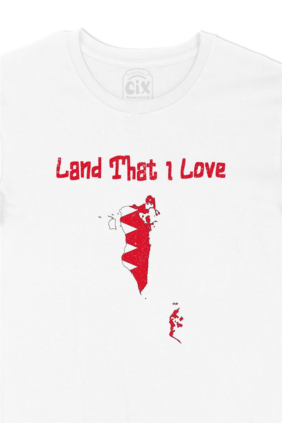 Land That I Love Katar Beyaz Tişört
