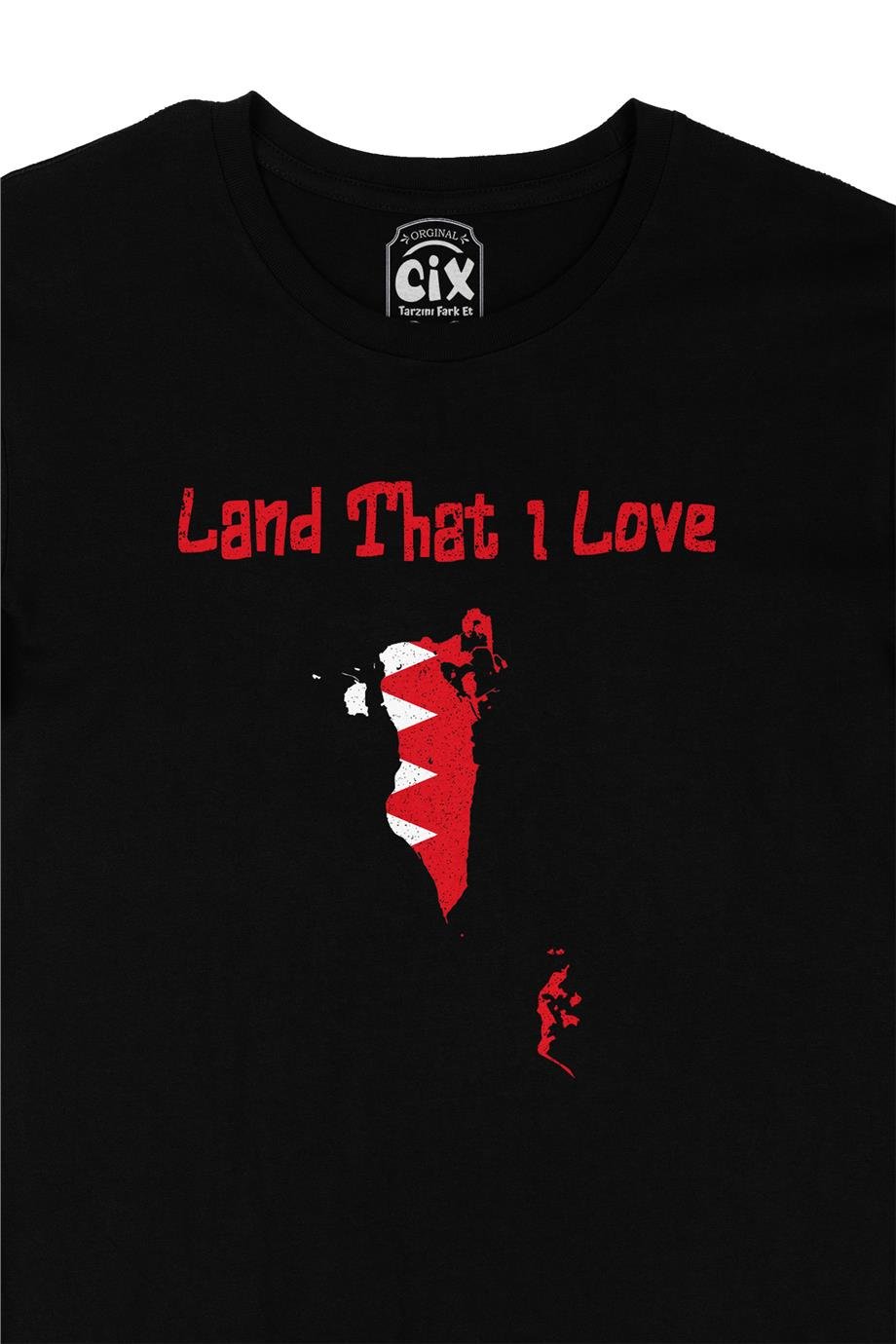Land That I Love Katar Siyah Tişört