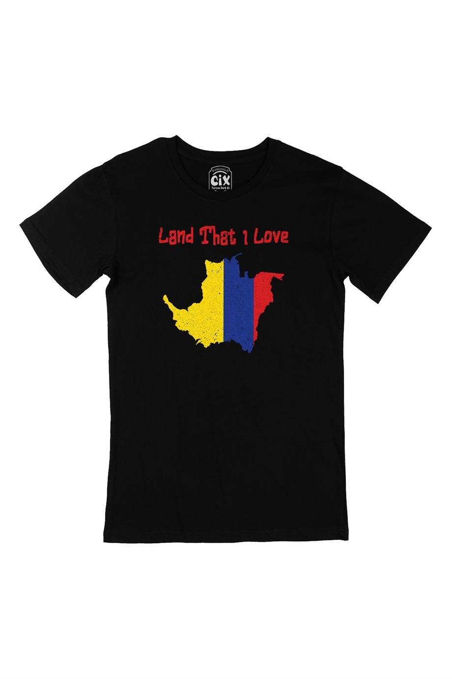 Land That I Love Kolombiya Siyah Tişört