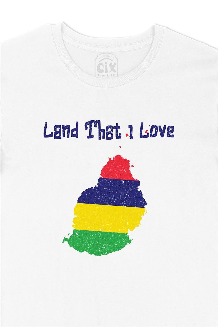 Land That I Love Mauritius Beyaz Tişört