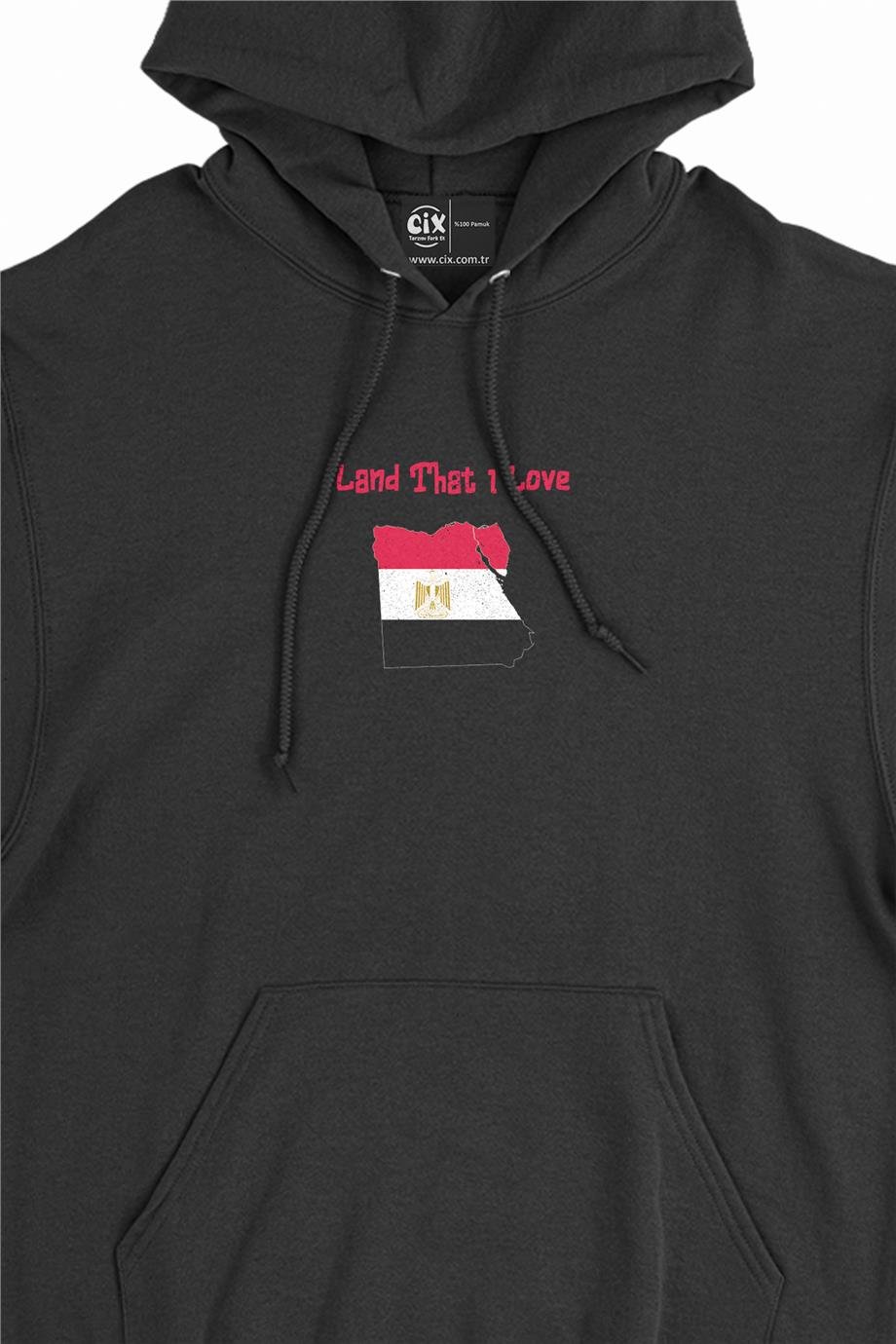 Land That I Love Mısır Minimal Kapşonlu Sweatshirt Hoodie Land That I Love Mısır Minimal Kapşonlu Sweatshirt Hoodie - Ücretsiz Kargo