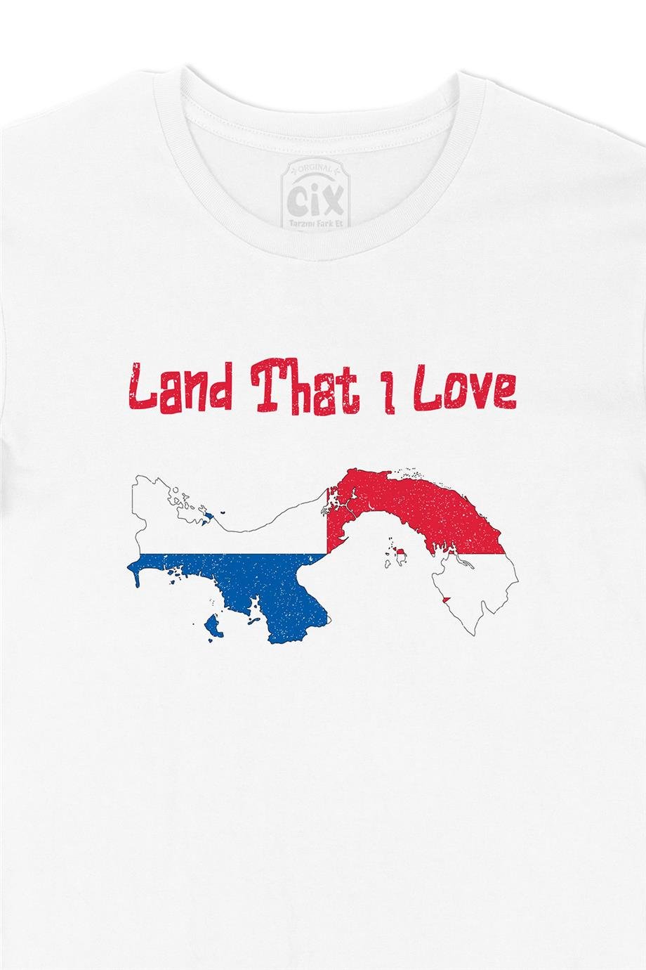 Land That I Love Panama Beyaz Tişört