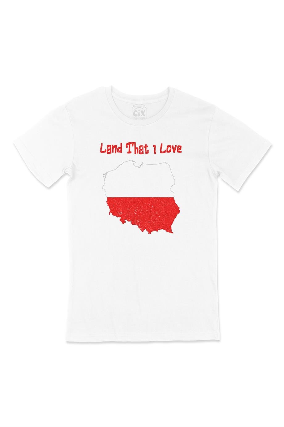 Land That I Love Polonya Beyaz Tişört
