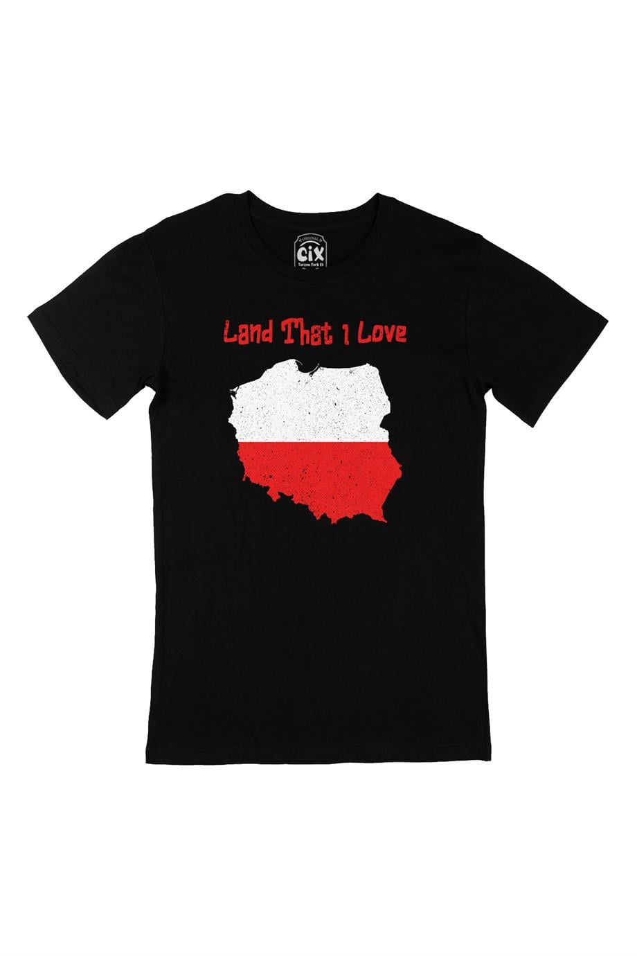 Land That I Love Polonya Siyah Tişört
