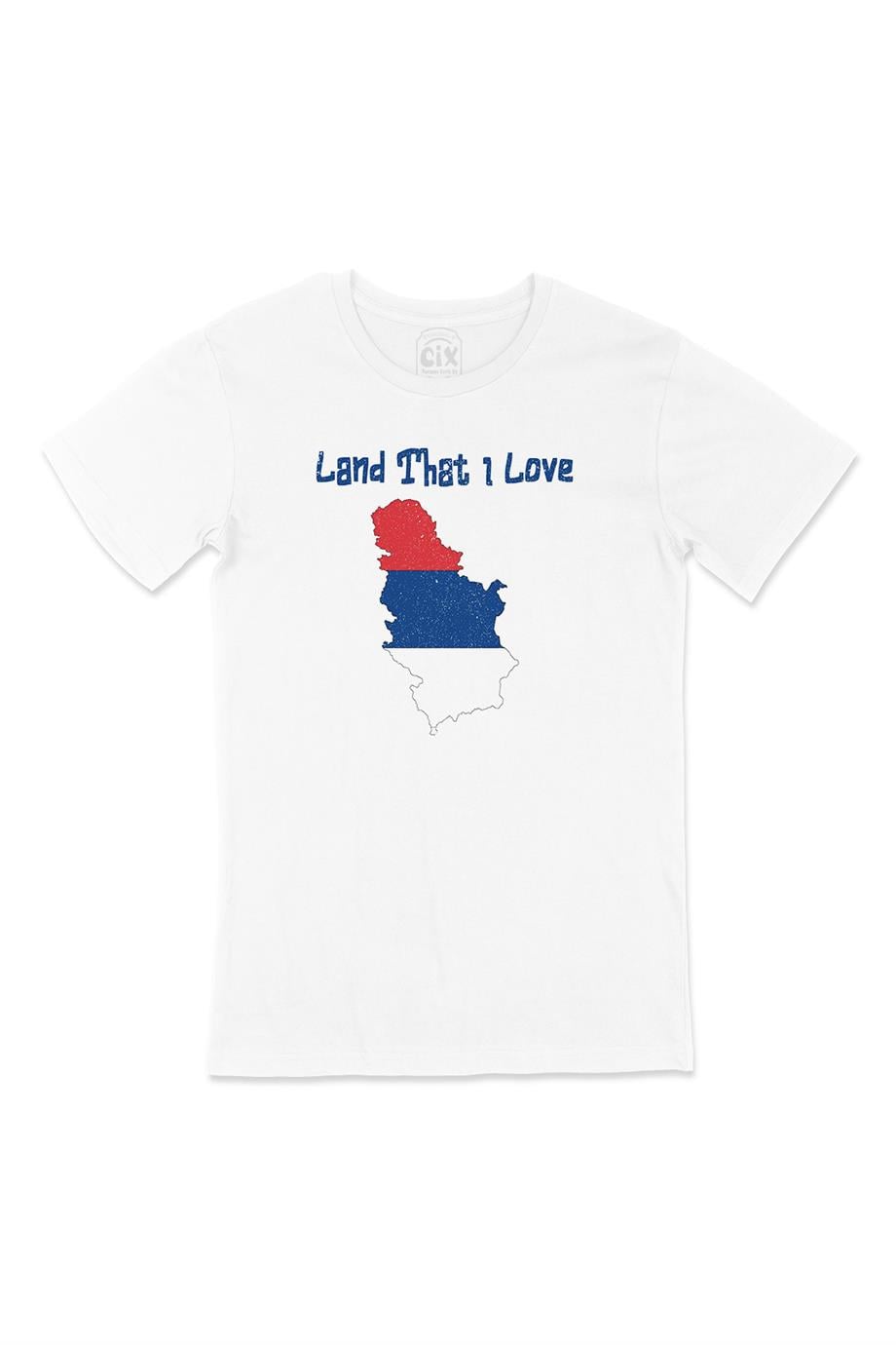 Land That I Love Sırbistan Beyaz Tişört