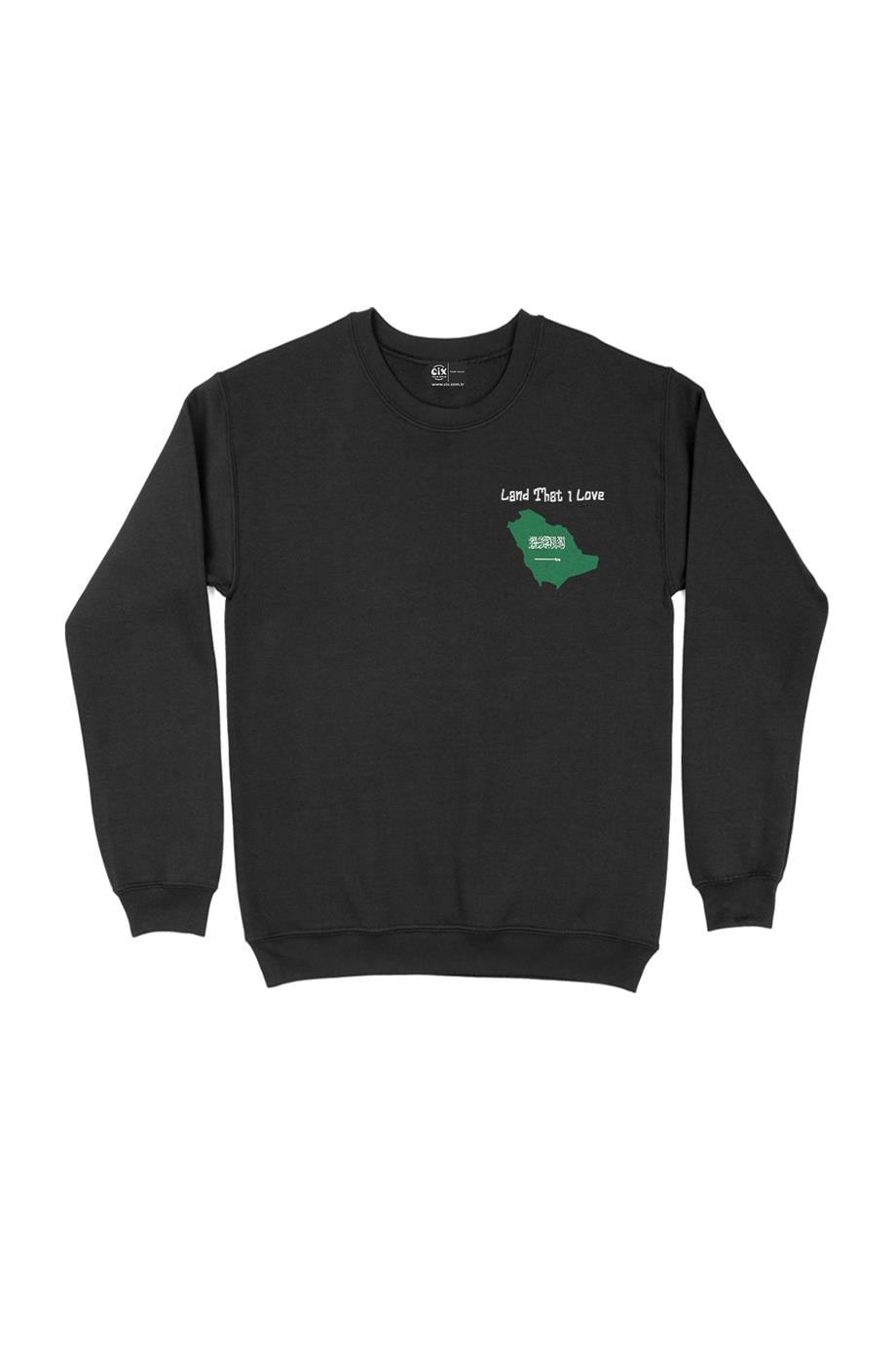 Land That I Love Suudi Cep Tasarım Baskılı Sweatshirt Land That I Love Suudi Cep Tasarım Baskılı Sweatshirt - Ücretsiz Kargo