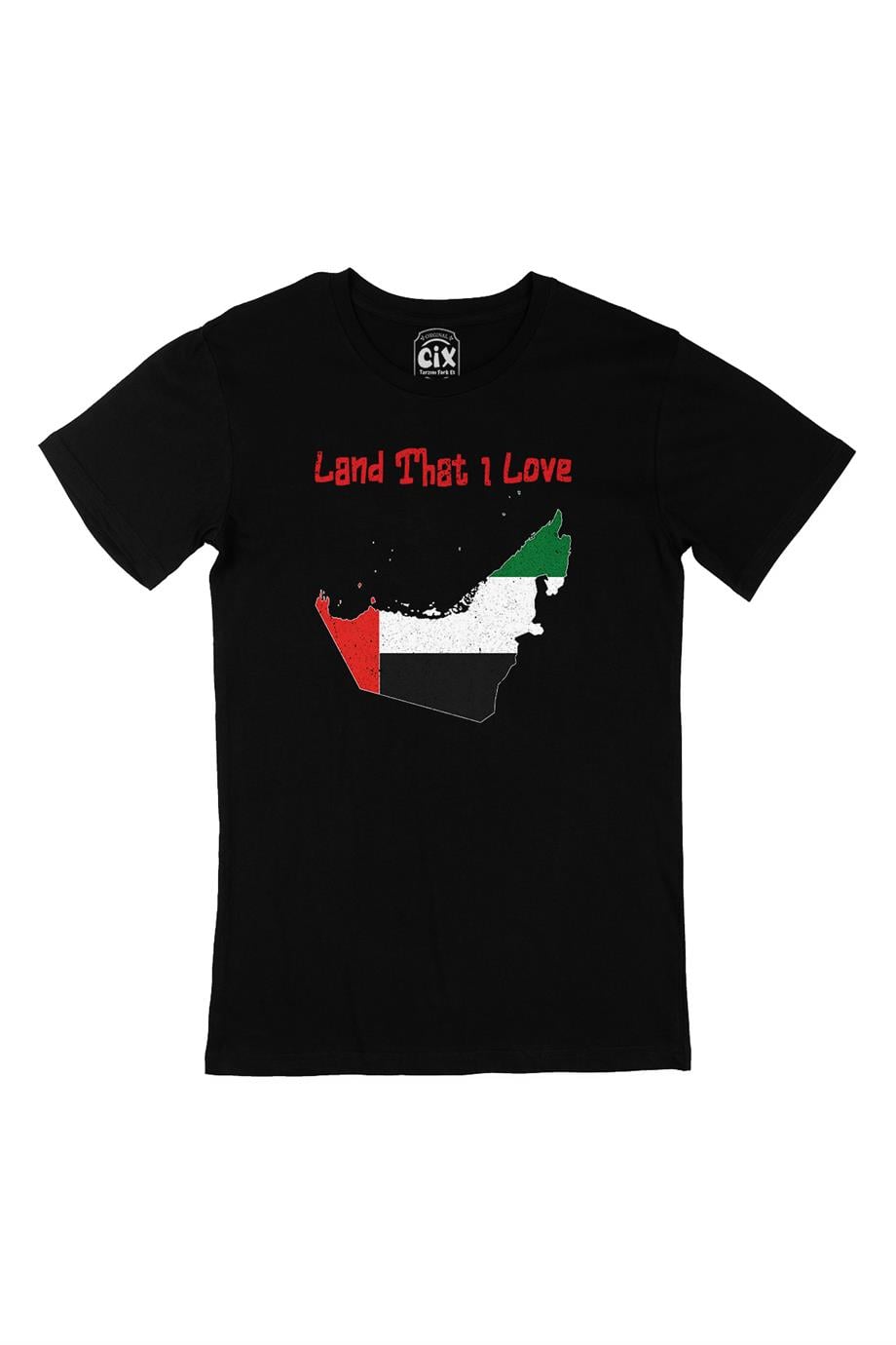 Land That I Love UAE Siyah Tişört
