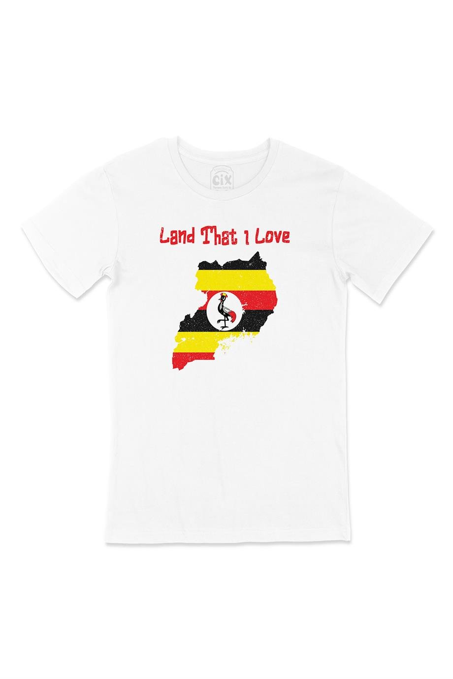 Land That I Love Uganda Beyaz Tişört