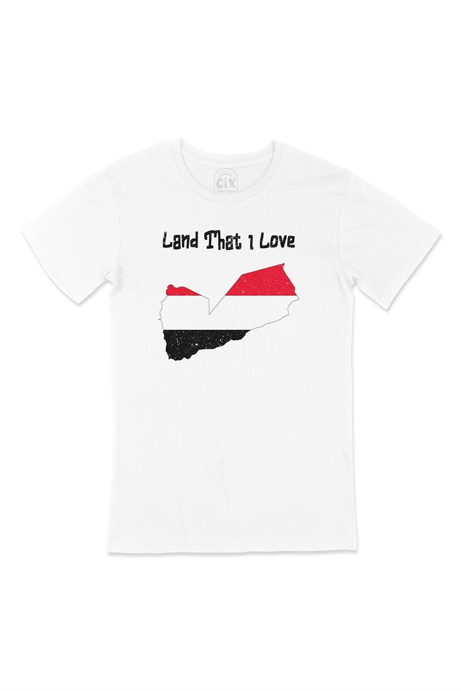 Land That I Love Yemen Beyaz Tişört