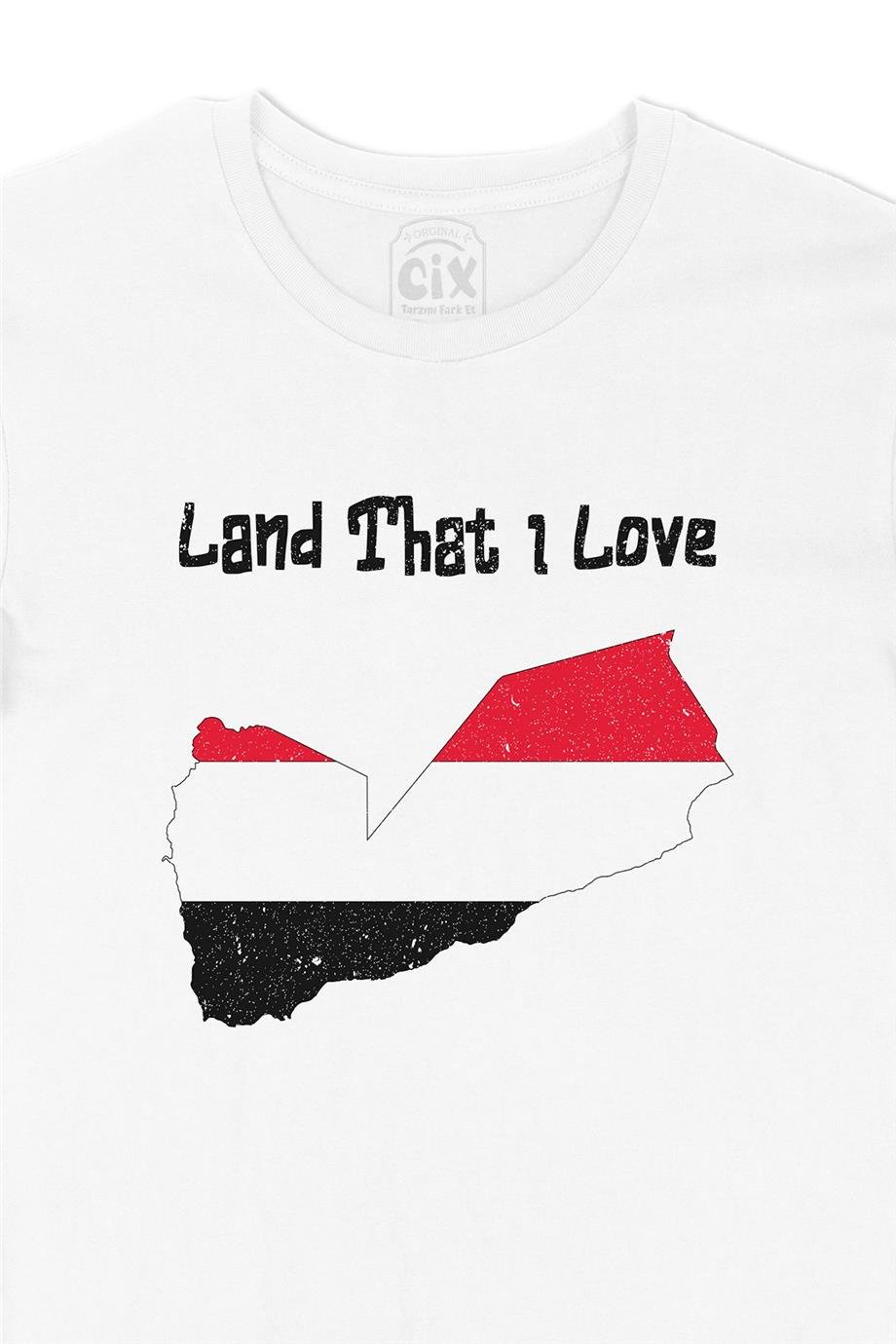 Land That I Love Yemen Beyaz Tişört