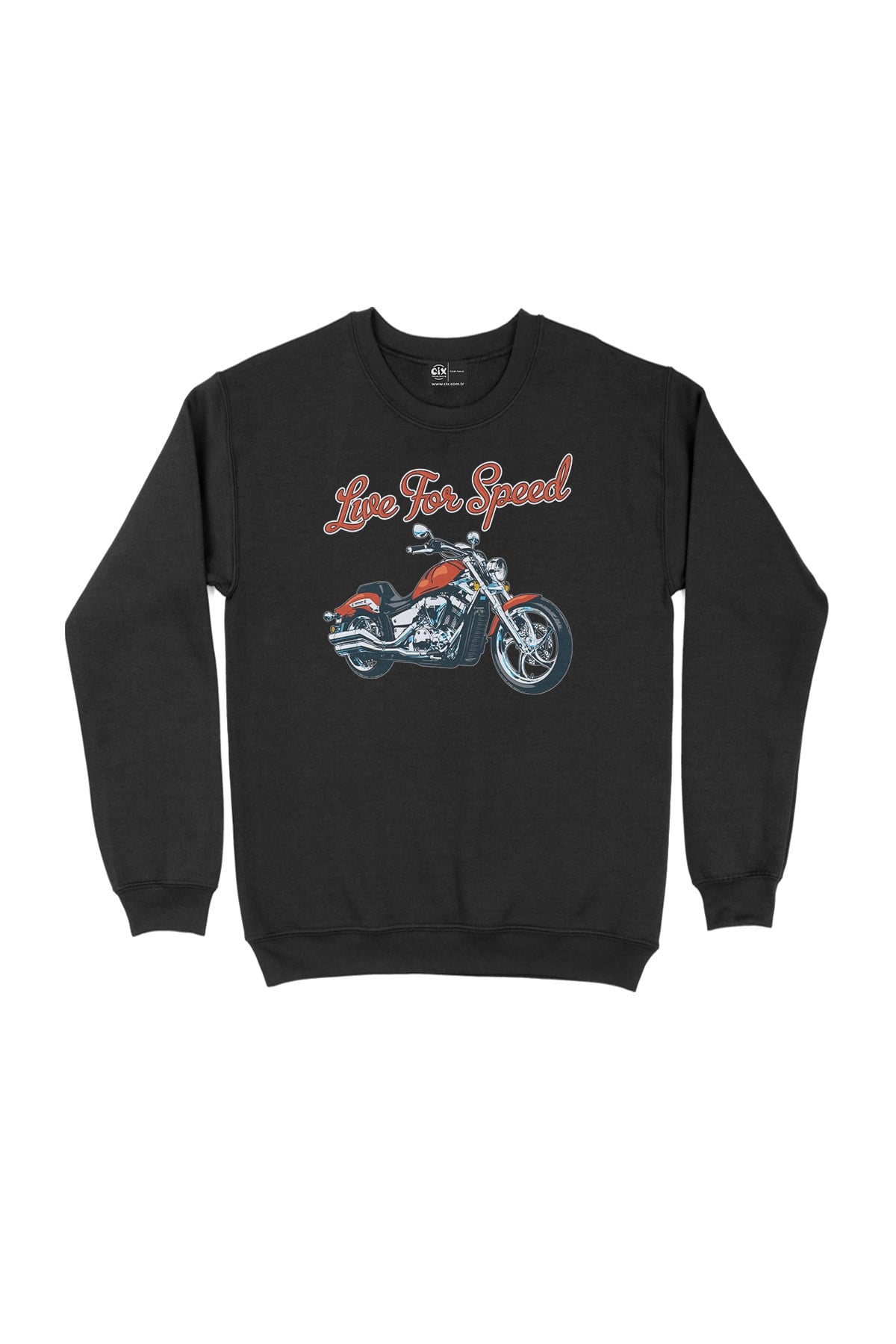 Live For Speed Motor Siyah Sweatshirt