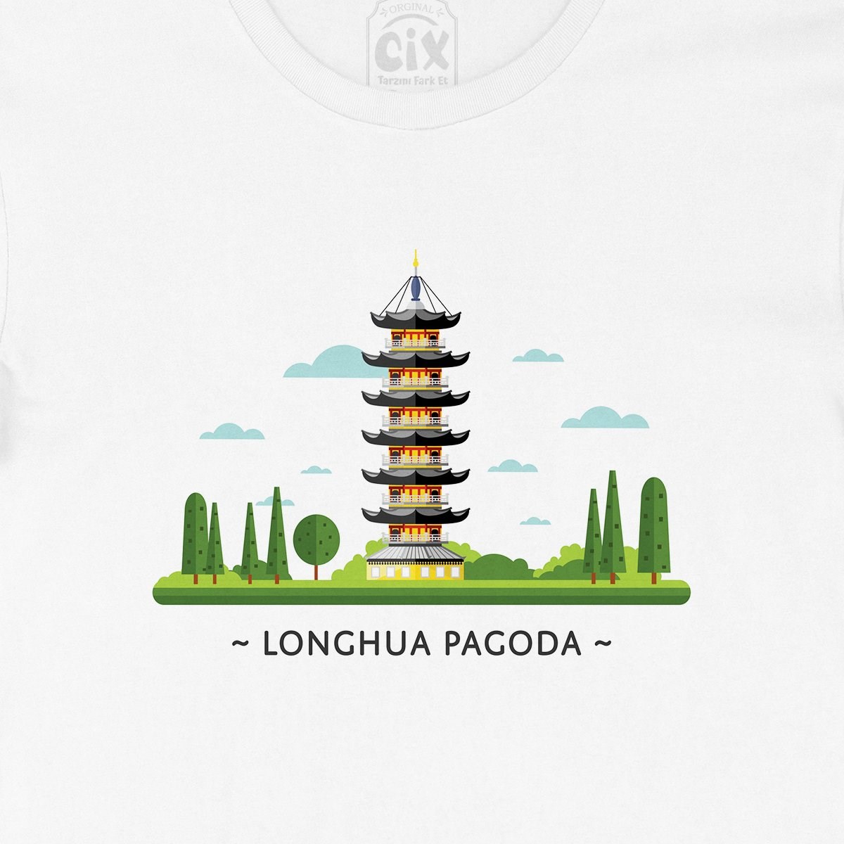 Longhua Tapınağı Tişört