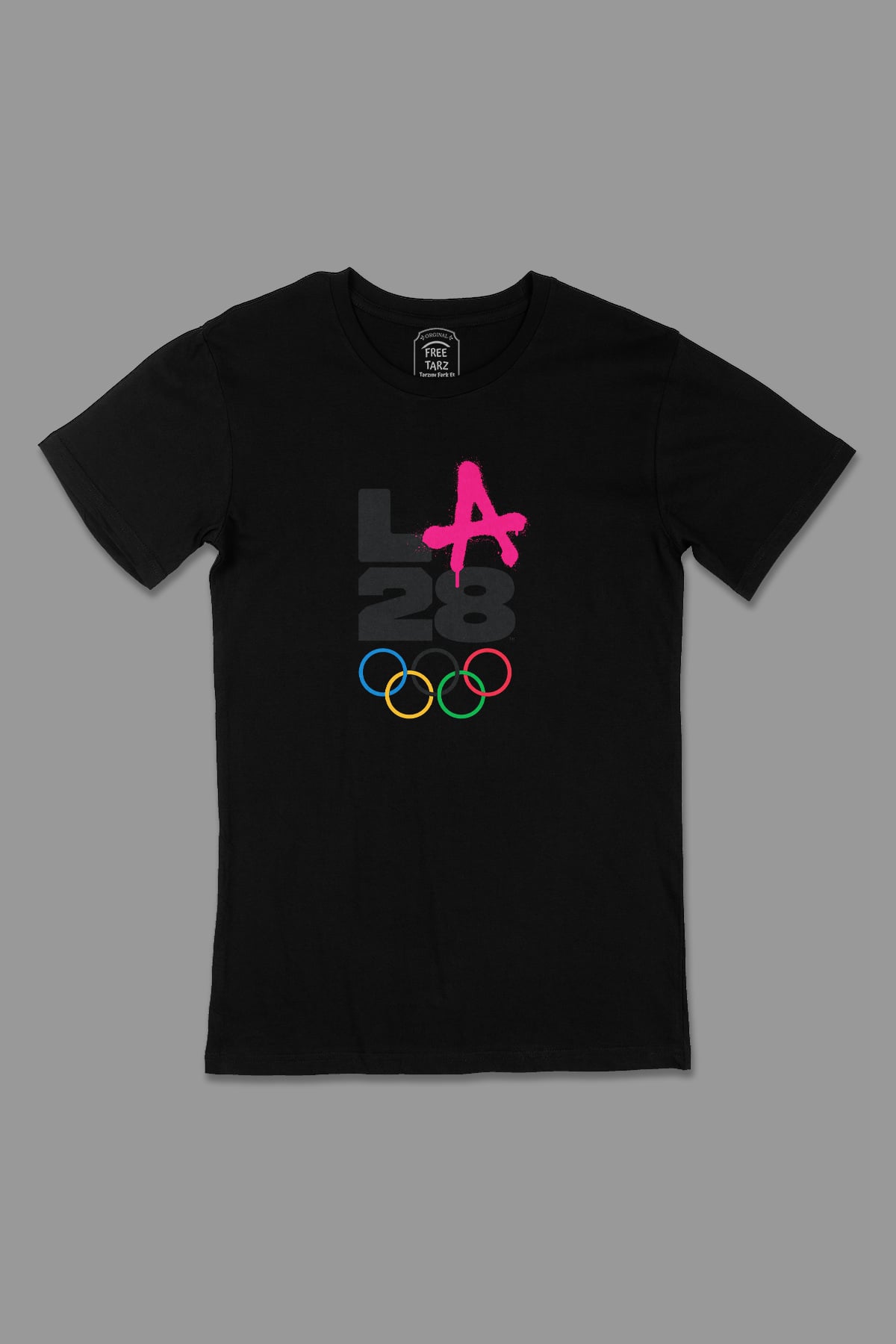 Los Angeles 2028 Olimpiyat Büyük Baskılı Siyah Tişört Los Angeles 2028 Olimpiyat Büyük Baskılı Siyah Tişört - Ücretsiz Kargo