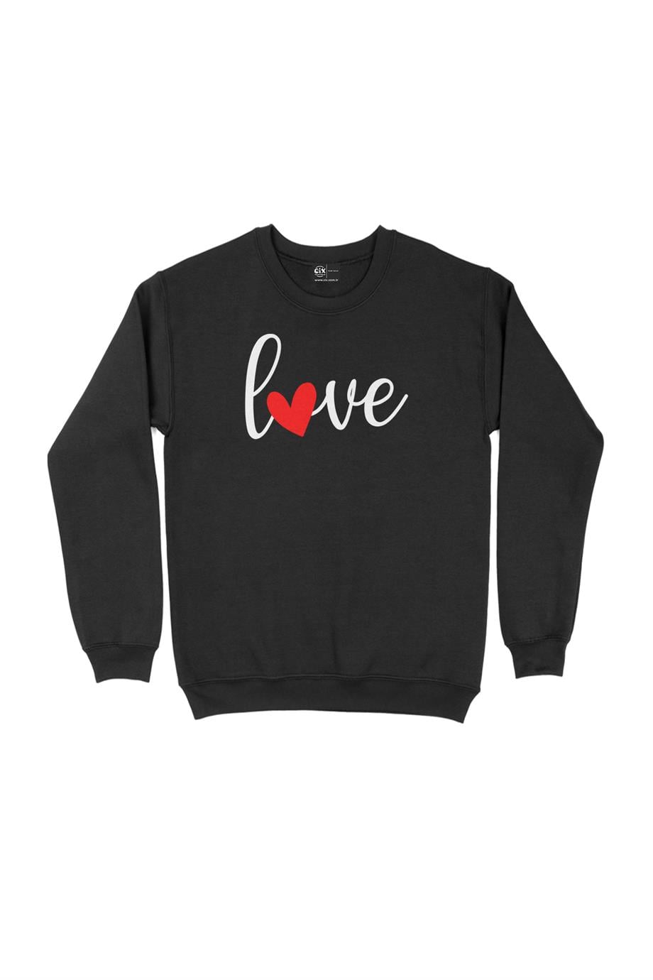 Love Aşk Kalpli Sweatshirt Love Aşk Kalpli Sweatshirt - Ücretsiz Kargo