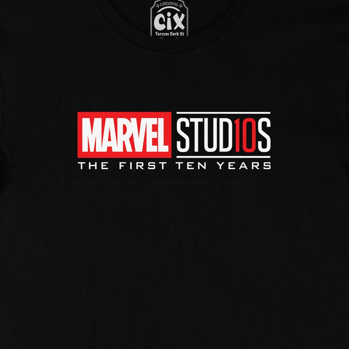 Marvel Studious 10. Yıl Siyah Tişört