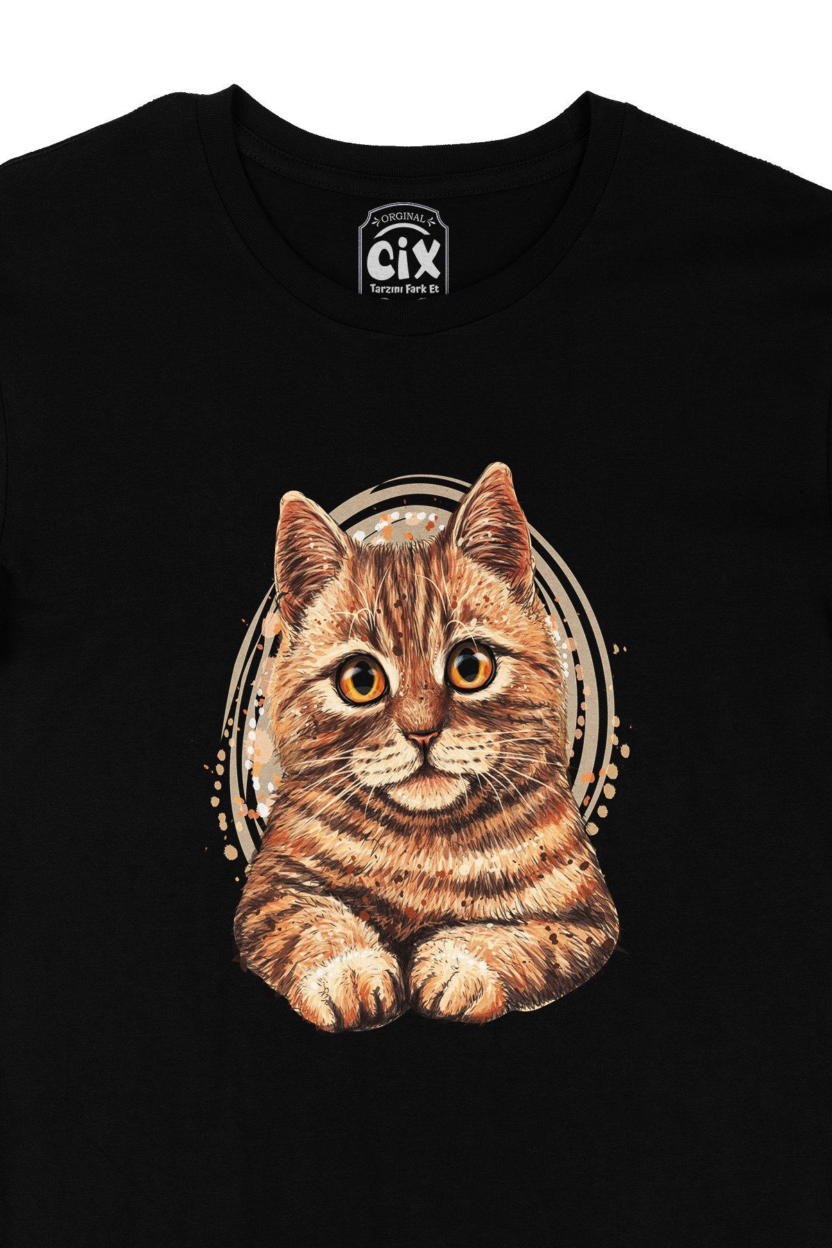 Masum Kedi Siyah Tişört