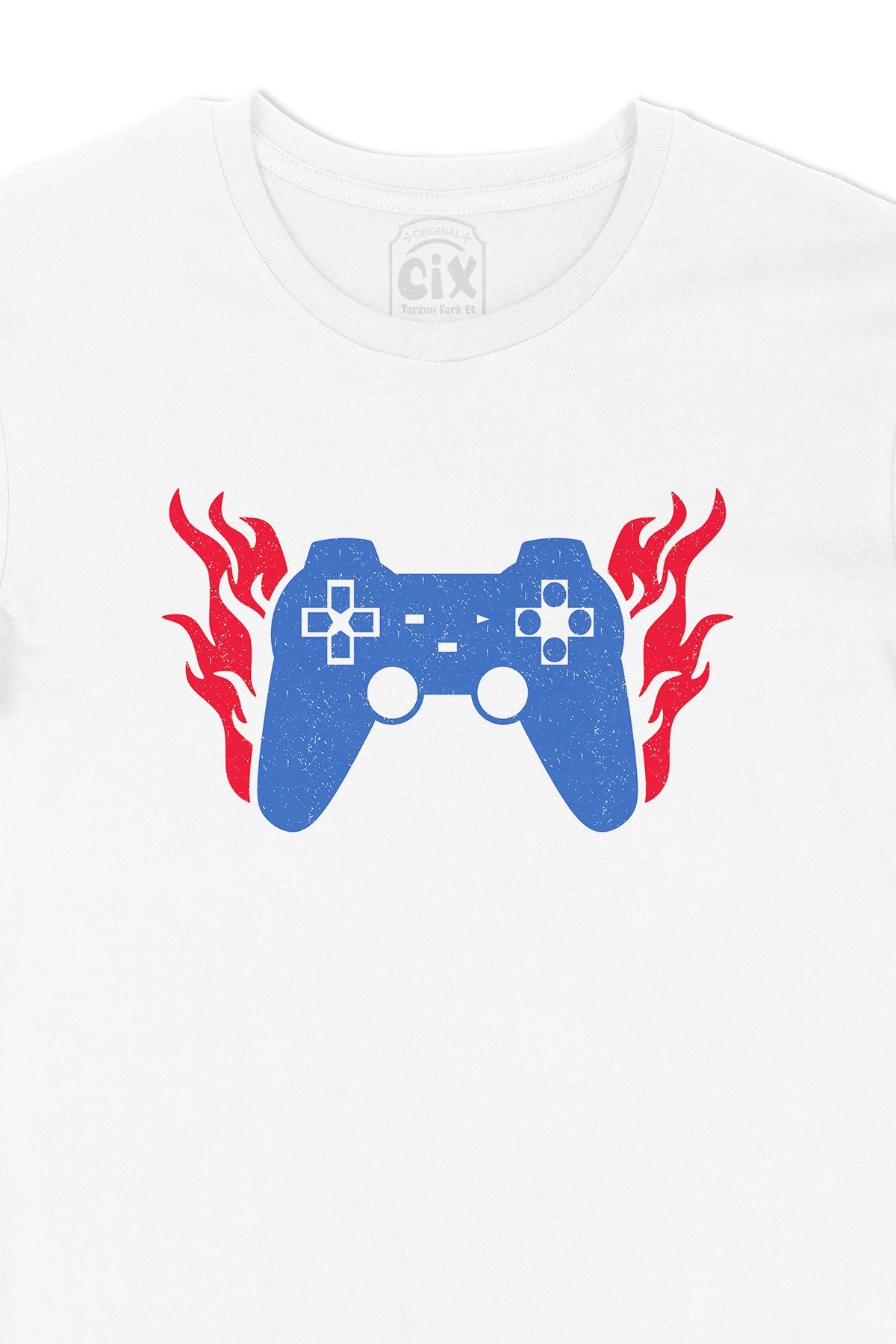 Mavili Joystick Tişört