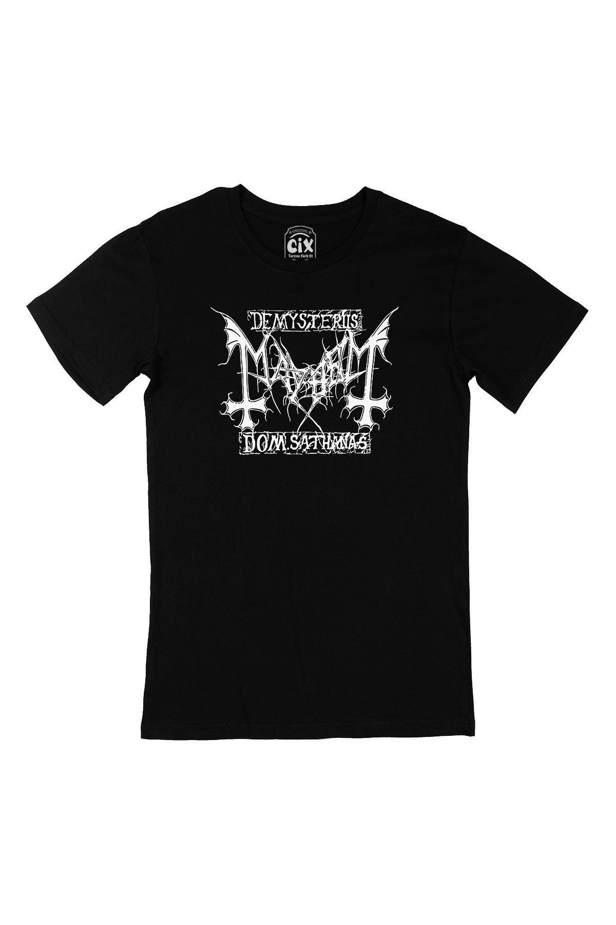 Mayhem Tasarımlı Siyah Tişört