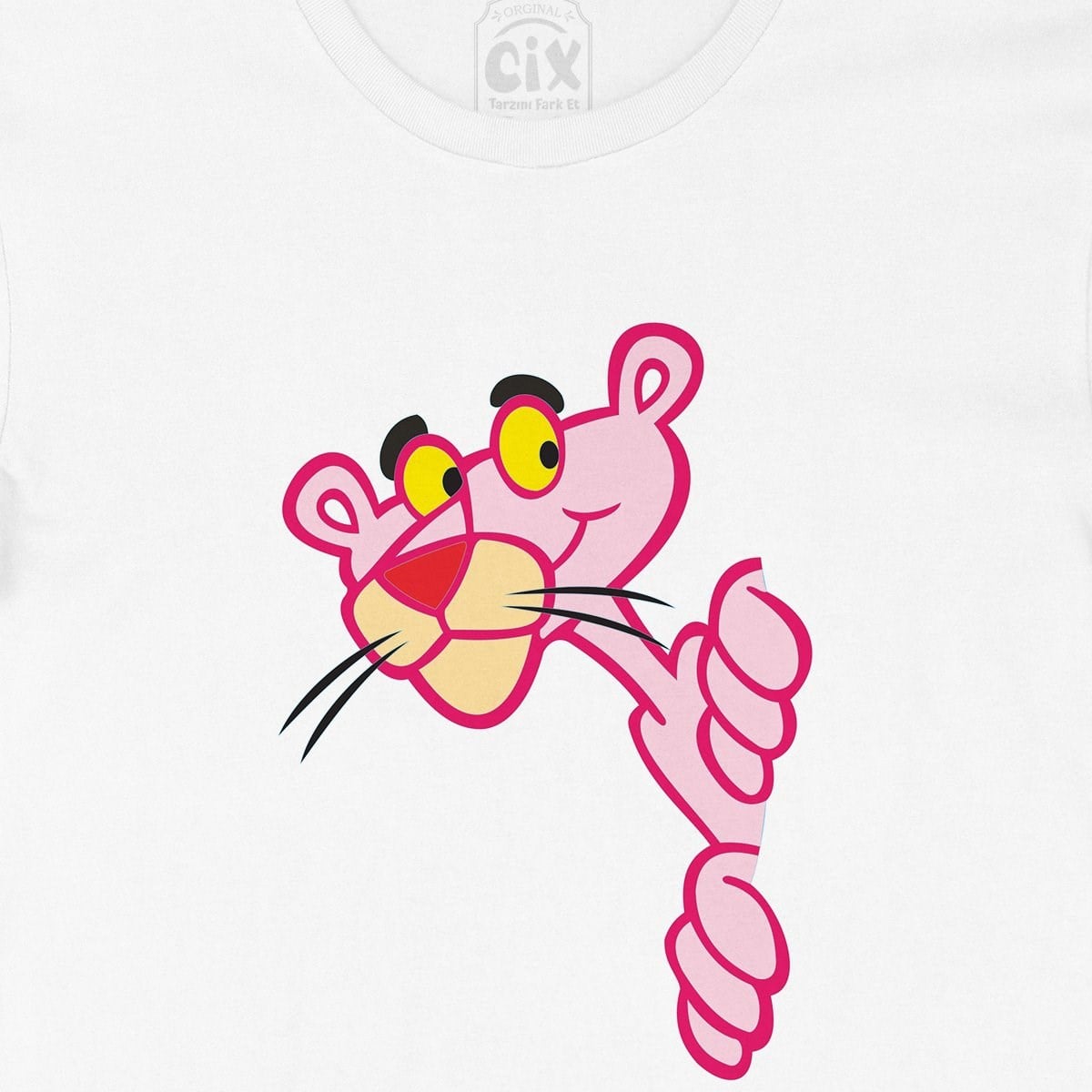 Meraklı Pembe Panter Tişört