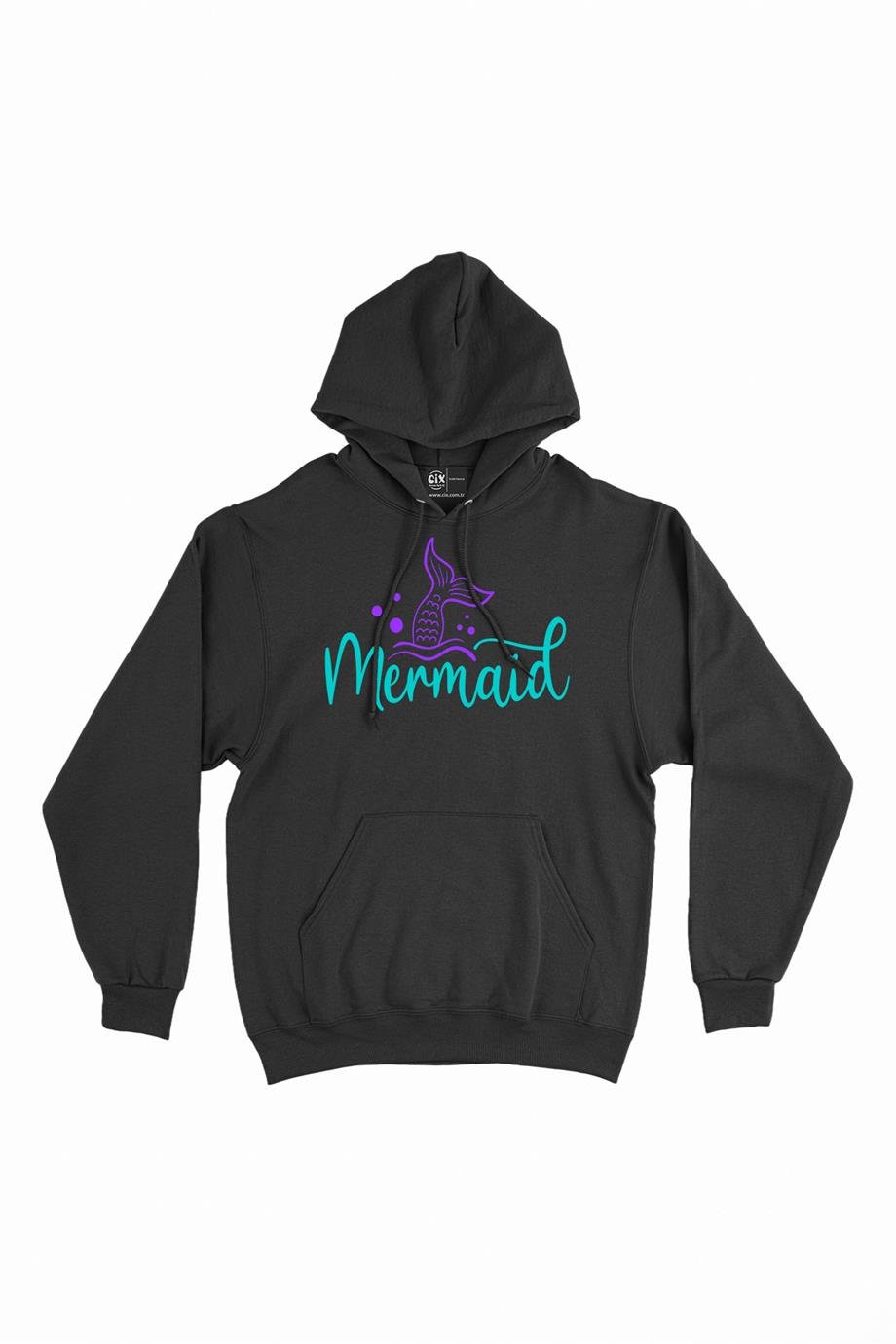 Mermaid Kapşonlu Sweatshirt Hoodie Mermaid Kapşonlu Sweatshirt Hoodie - Ücretsiz Kargo
