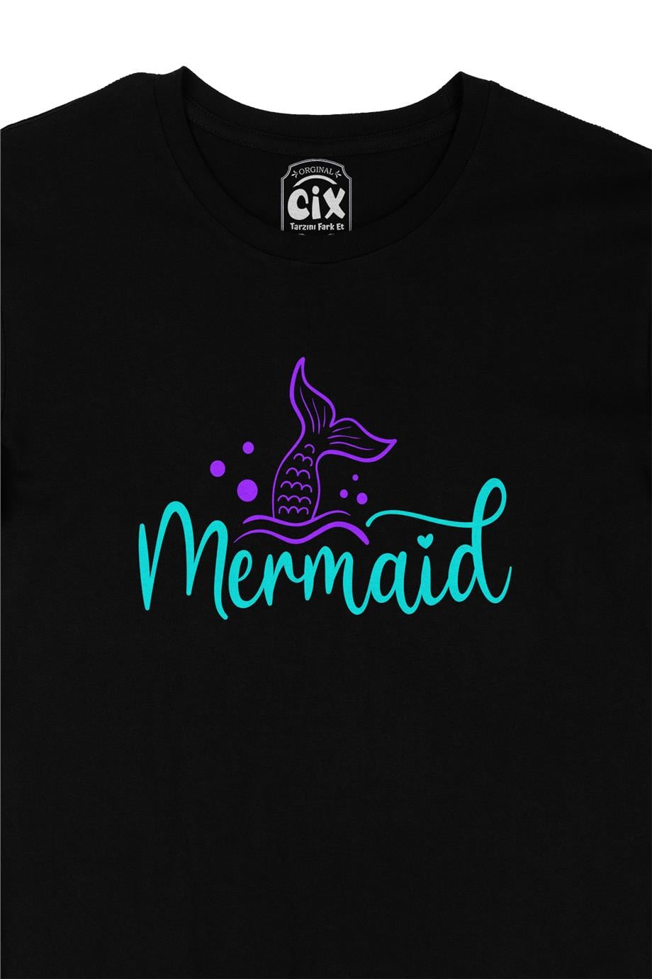 Mermaid Siyah Tişört