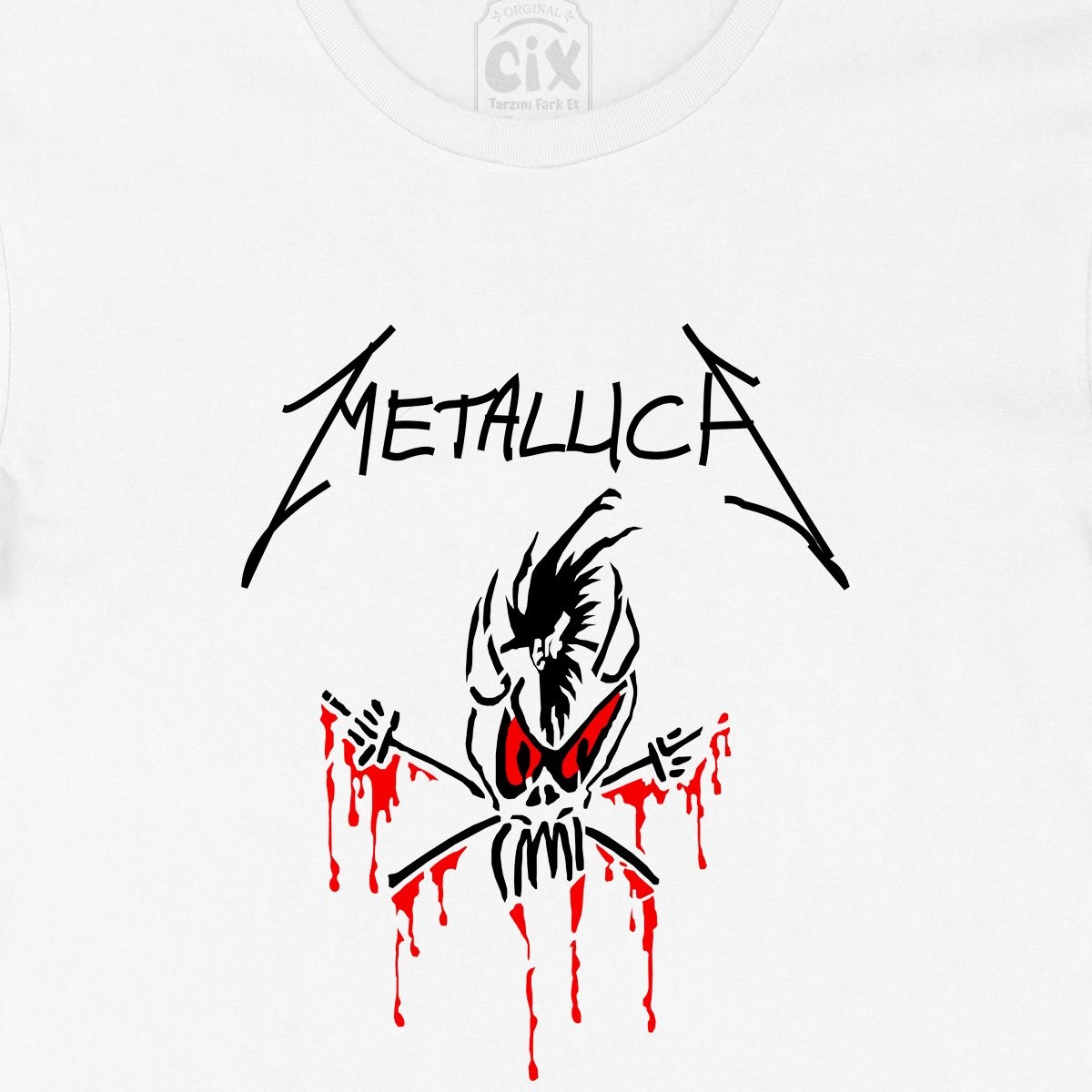 Metallica Kırmızı Logolu Tişört
