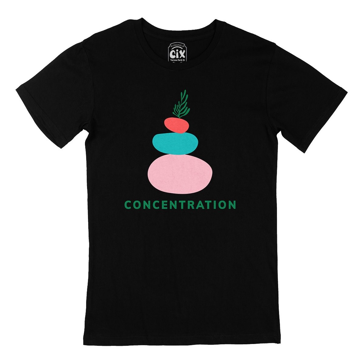 Mindfulness Concentration Siyah Tişört