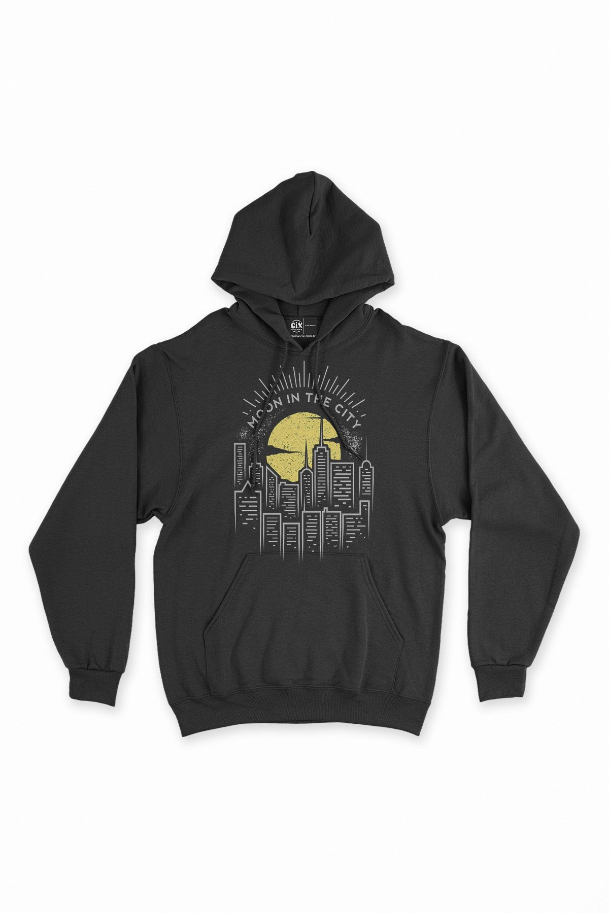 Moon In The City Kapşonlu Sweatshirt Hoodie