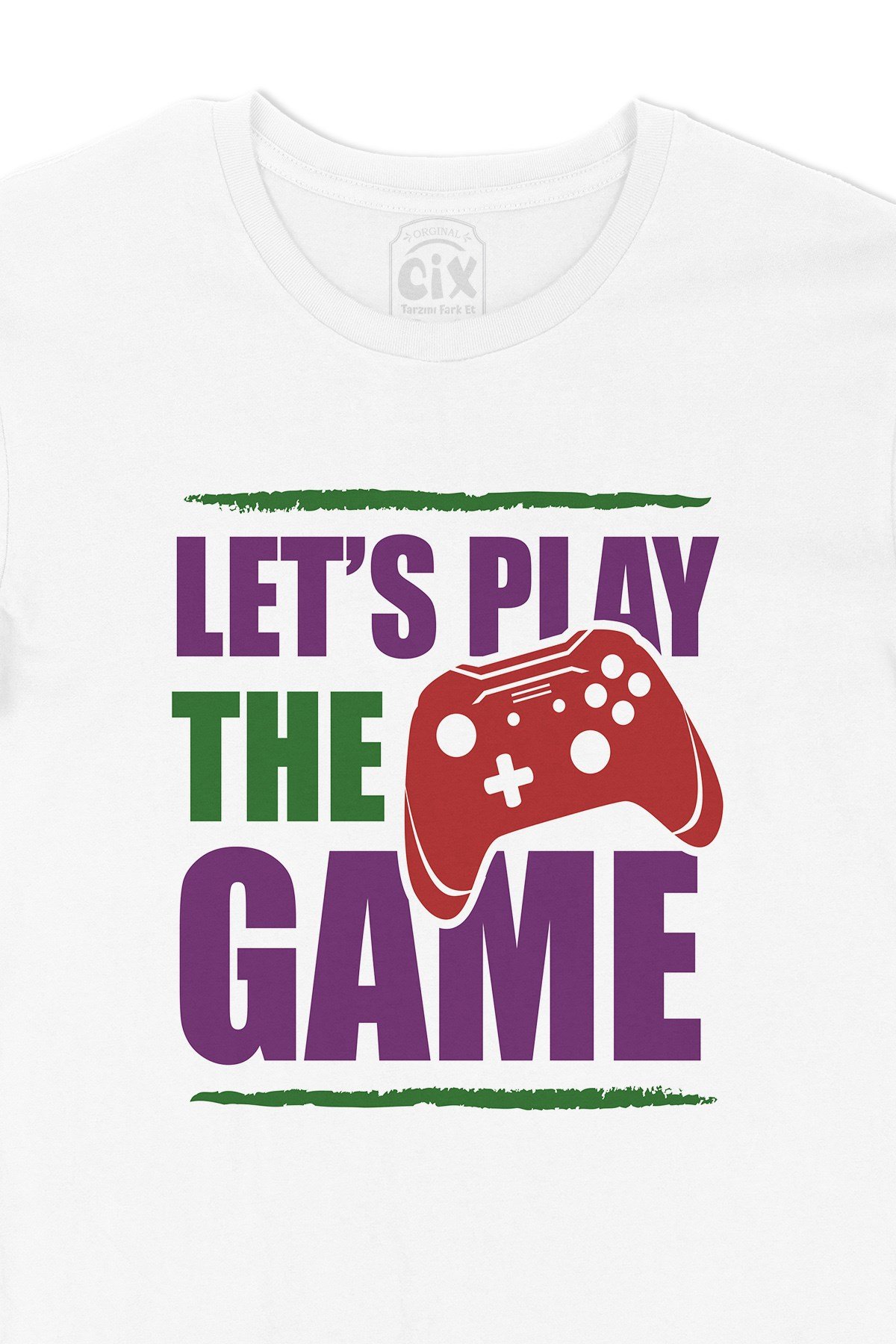 Mor Lets Play The Game Tişört