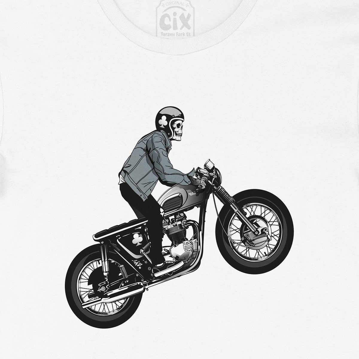 Motorcu Kuru Kafa Tişört