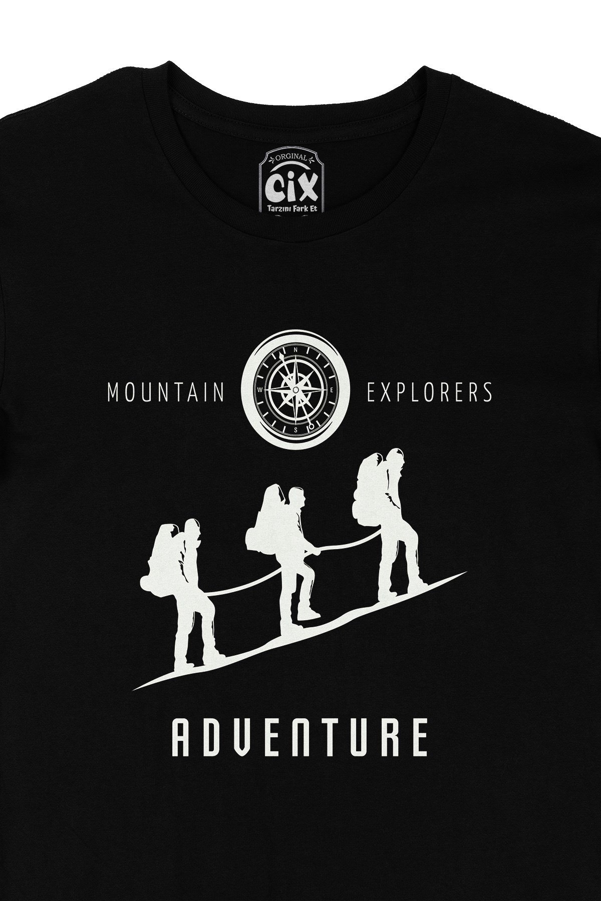 Mountain Explorers Siyah Tişört