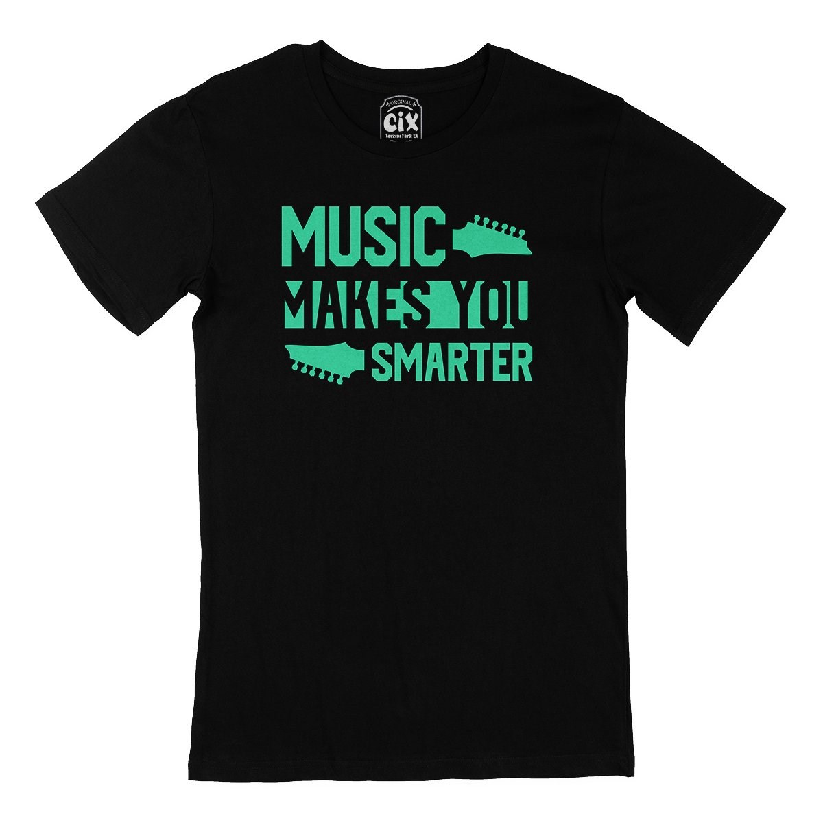 Music Makes You Smarter Siyah Tişört