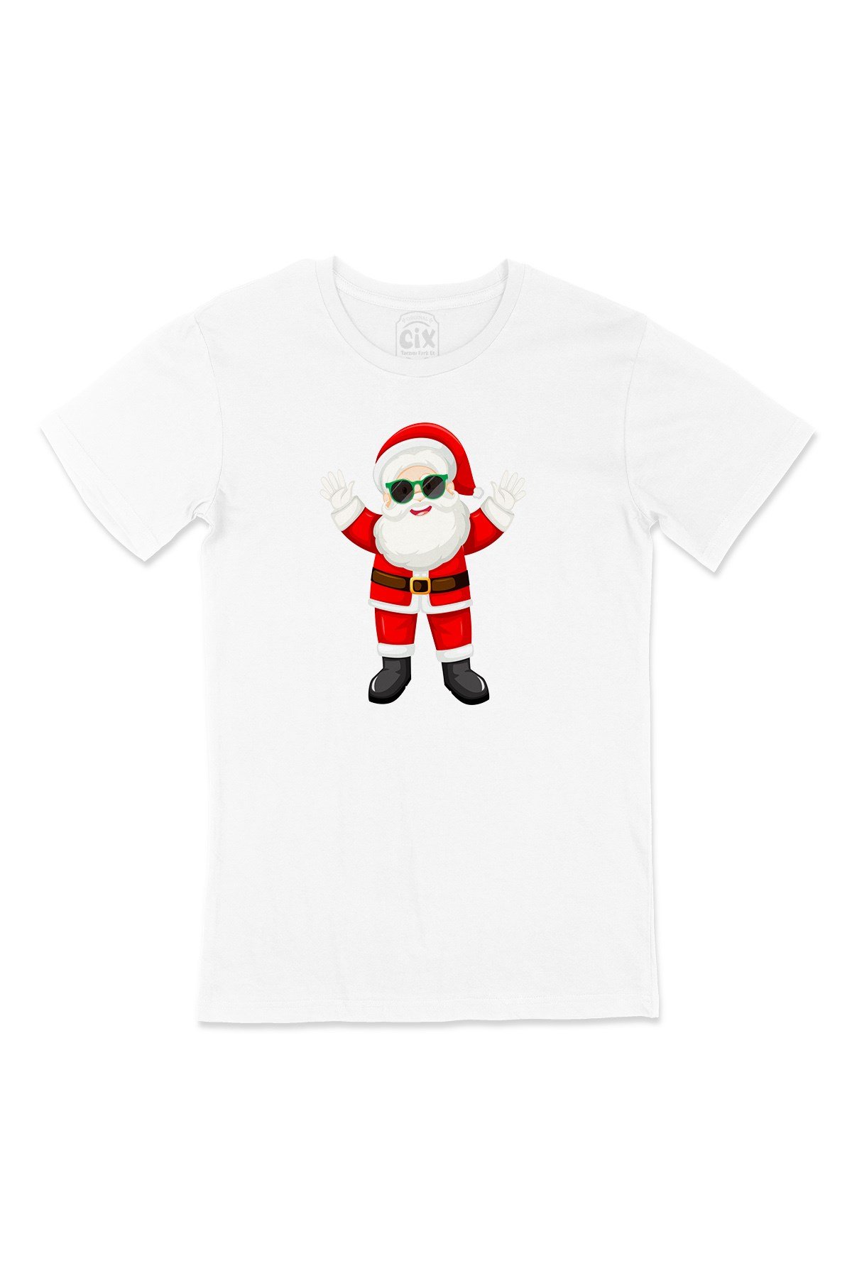 Mutlu Santa Claus Yılbaşı Tişört