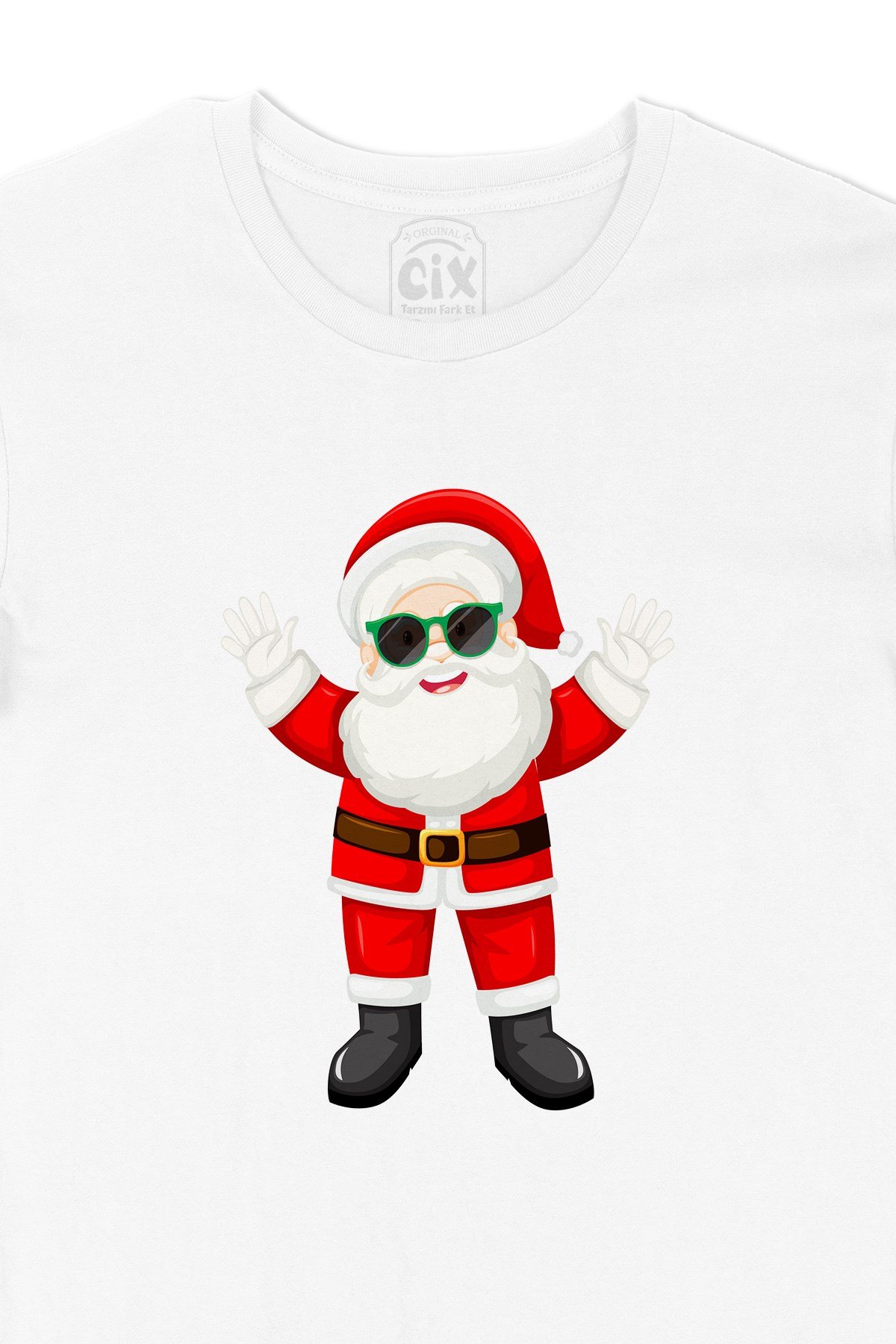 Mutlu Santa Claus Yılbaşı Tişört