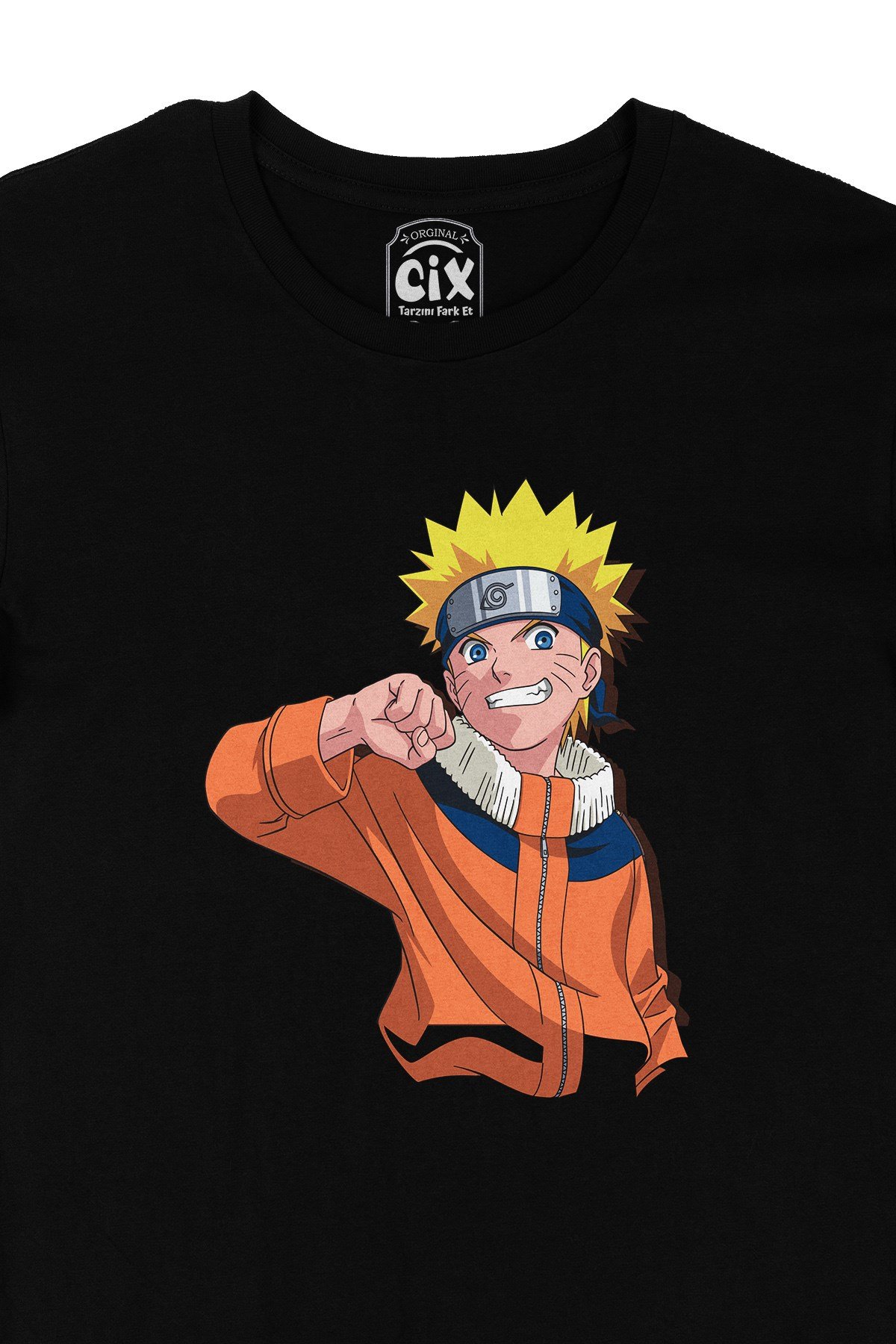 Naruto Uzumaki Narutopedia Siyah Tişört
