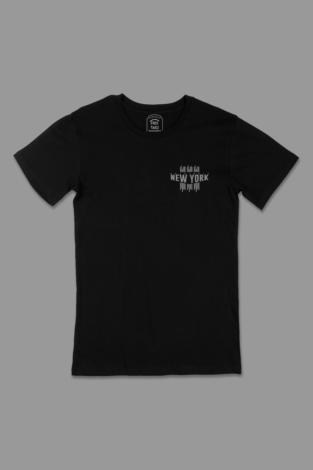New York Originals Cep Tasarımlı Siyah Tişört New York Originals Cep Tasarımlı Siyah Tişört - Ücretsiz Kargo