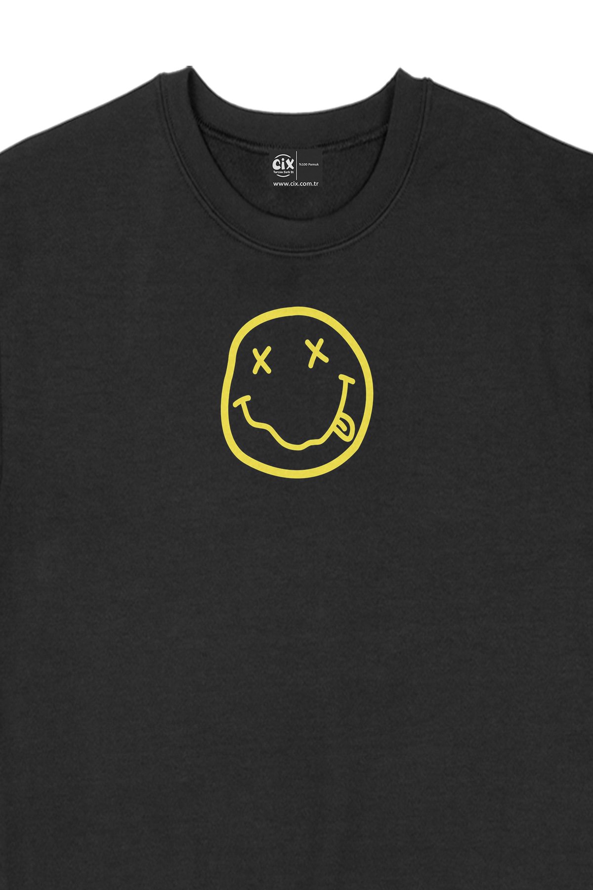 Nirvana Logolu Siyah Sweatshirt